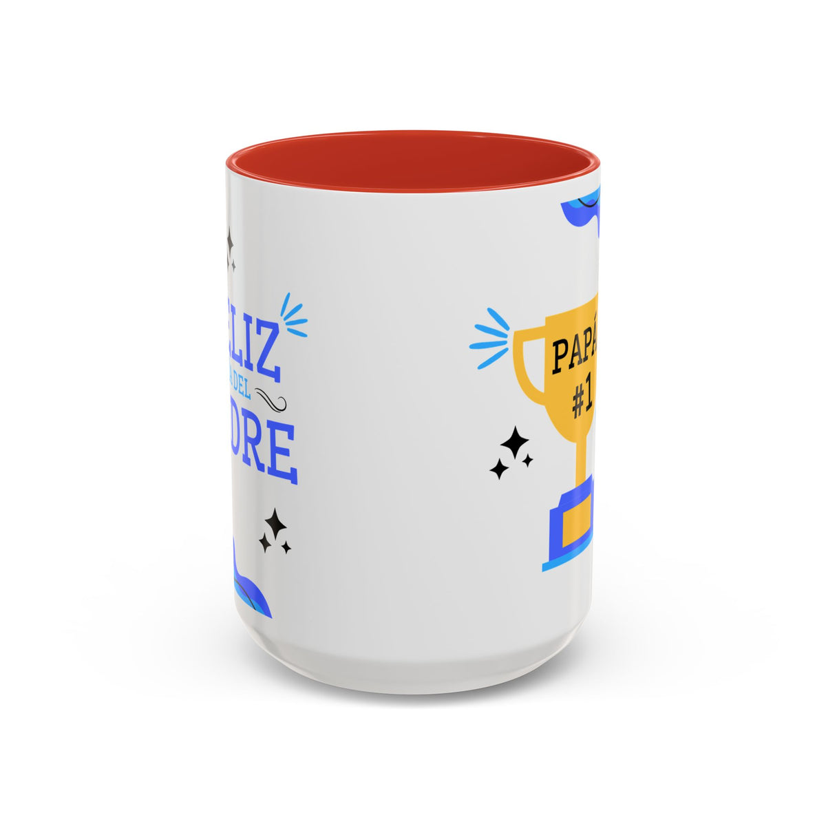 Taza “Feliz Día Papá” | Taza de Café con Interior de Color 11 oz y 15 oz
