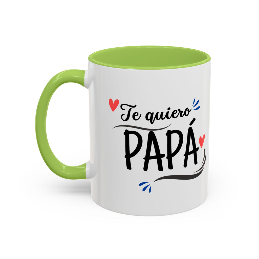 Taza “Feliz Día Papá” | Taza de Café con Interior de Color 11 oz y 15 oz