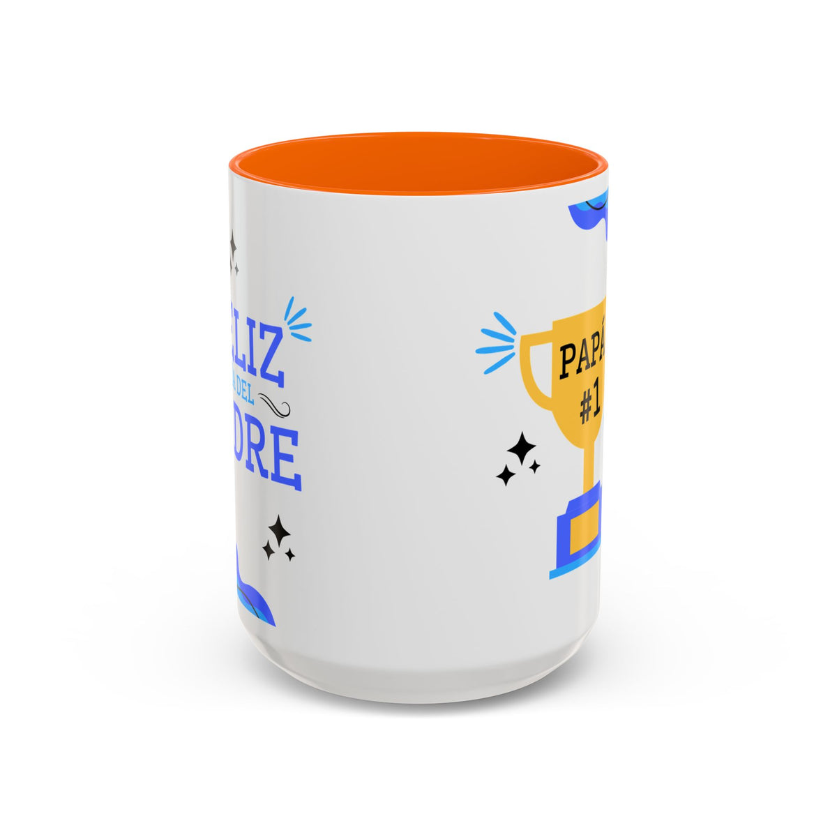 Taza “Feliz Día Papá” | Taza de Café con Interior de Color 11 oz y 15 oz