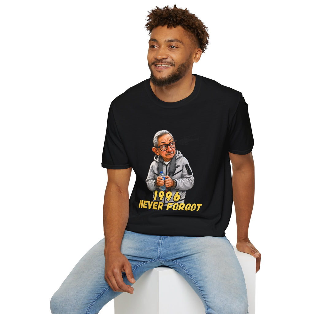 Camiseta “1996 Never Forgot” — Caricatura de Raúl Castro Edición Miami