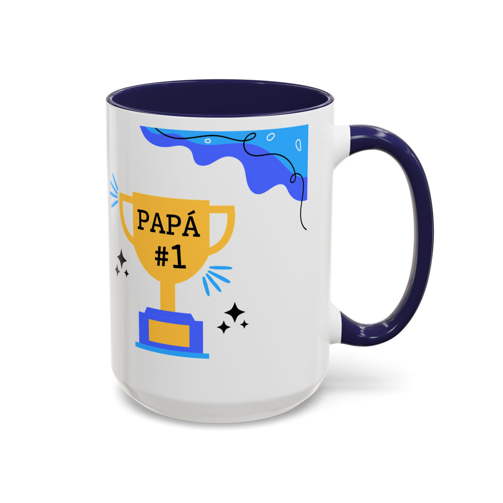 Taza “Feliz Día Papá” | Taza de Café con Interior de Color 11 oz y 15 oz