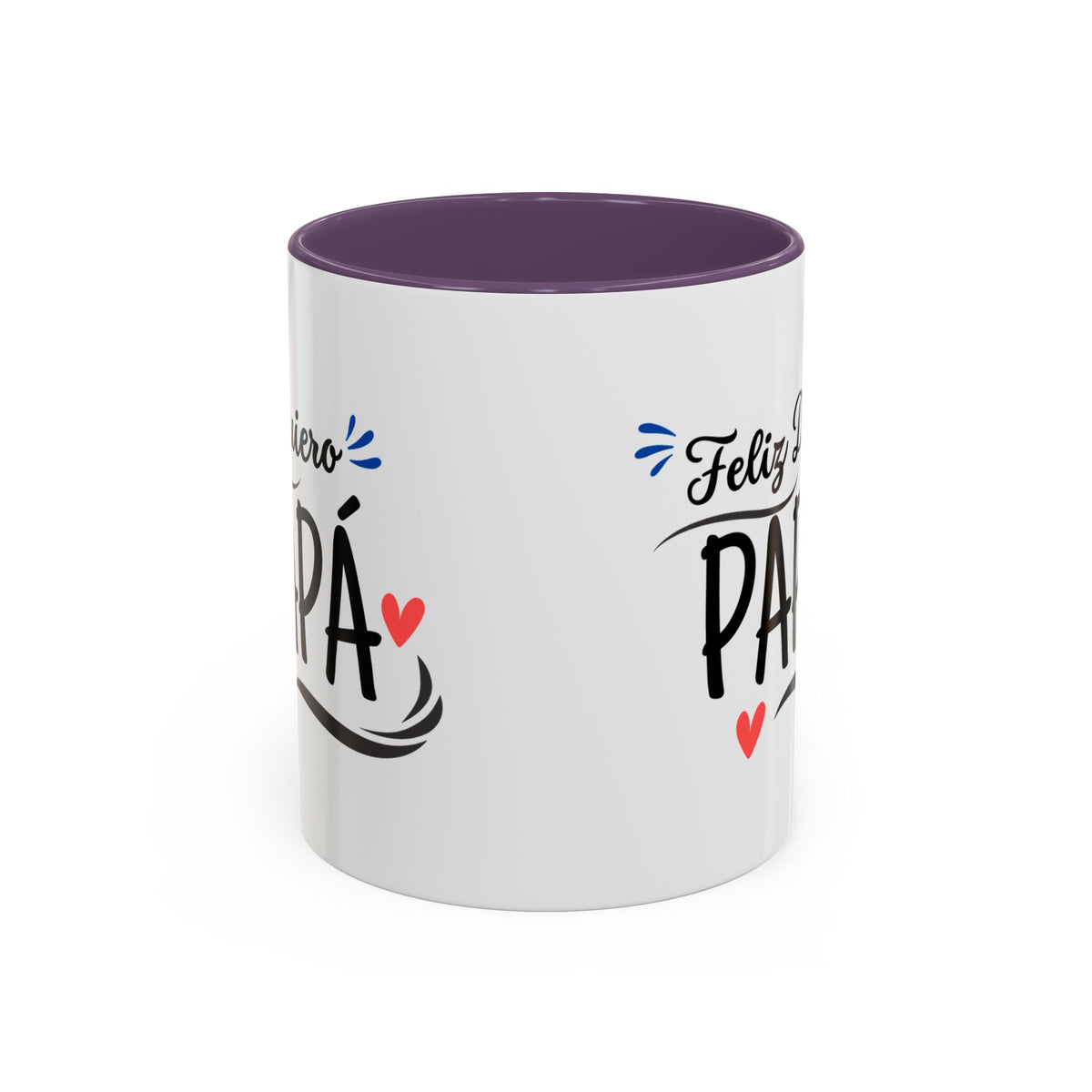 Taza “Feliz Día Papá” | Taza de Café con Interior de Color 11 oz y 15 oz