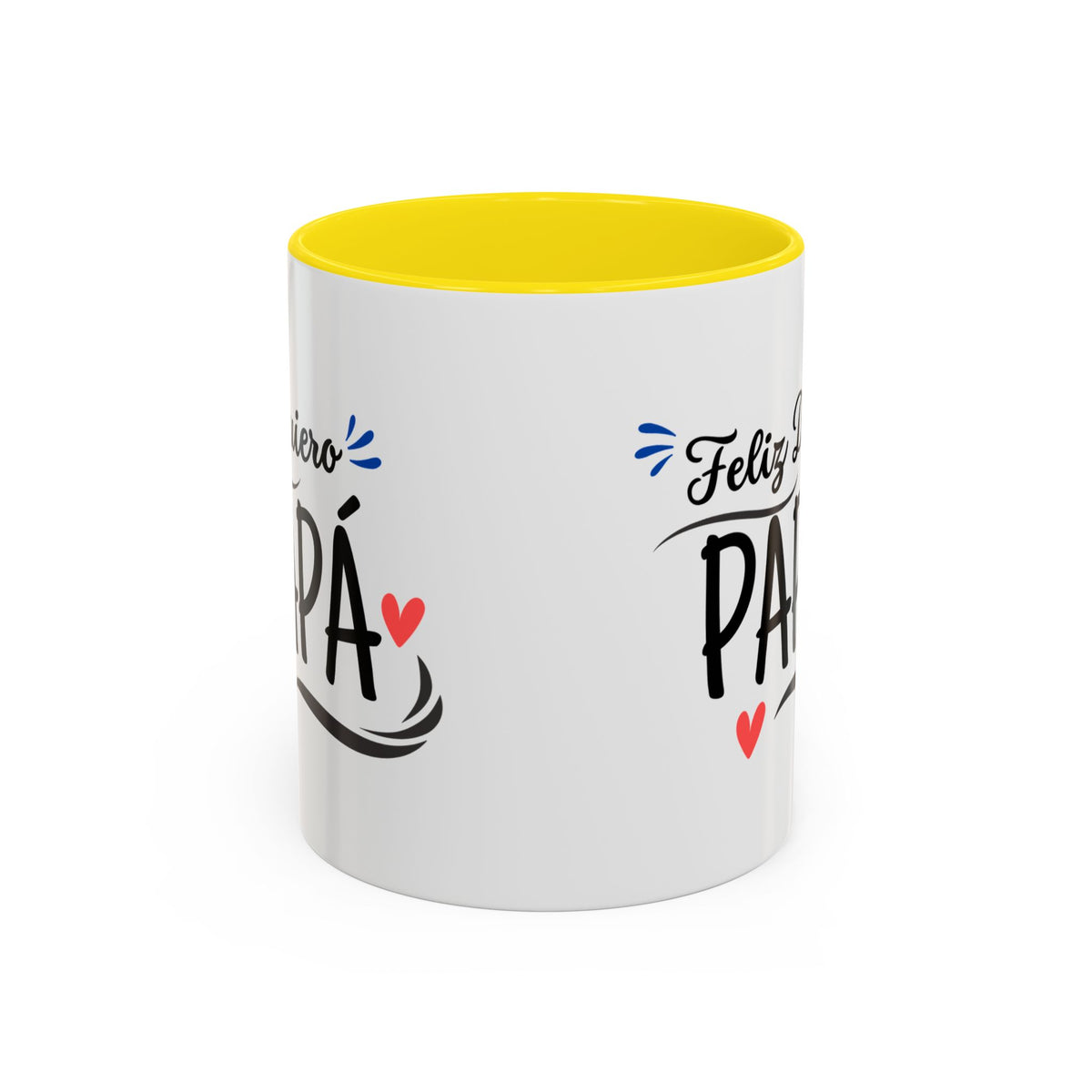 Taza “Feliz Día Papá” | Taza de Café con Interior de Color 11 oz y 15 oz