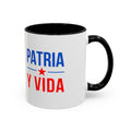 Taza “Patria y Vida” | Taza de Café con Interior de Color 11 oz y 15 oz