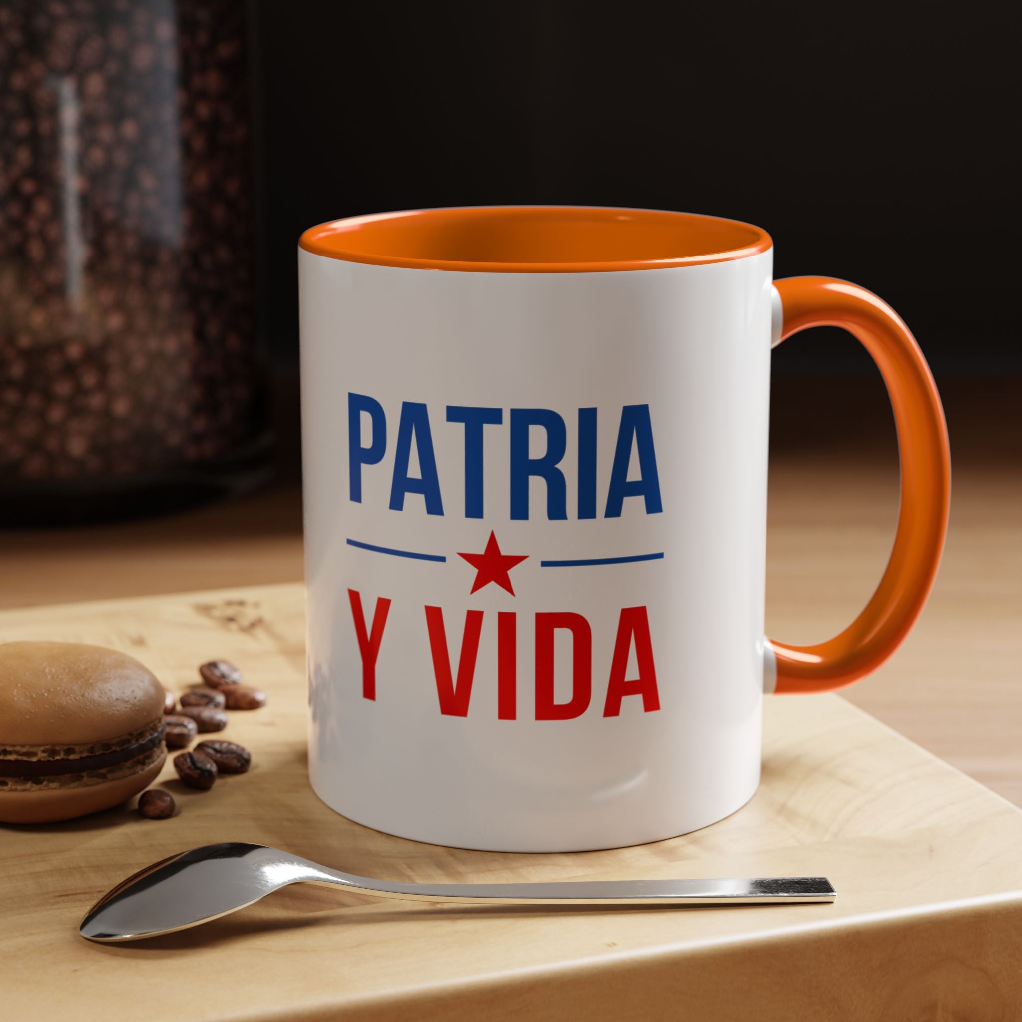 Taza “Patria y Vida” | Taza de Café con Interior de Color 11 oz y 15 oz