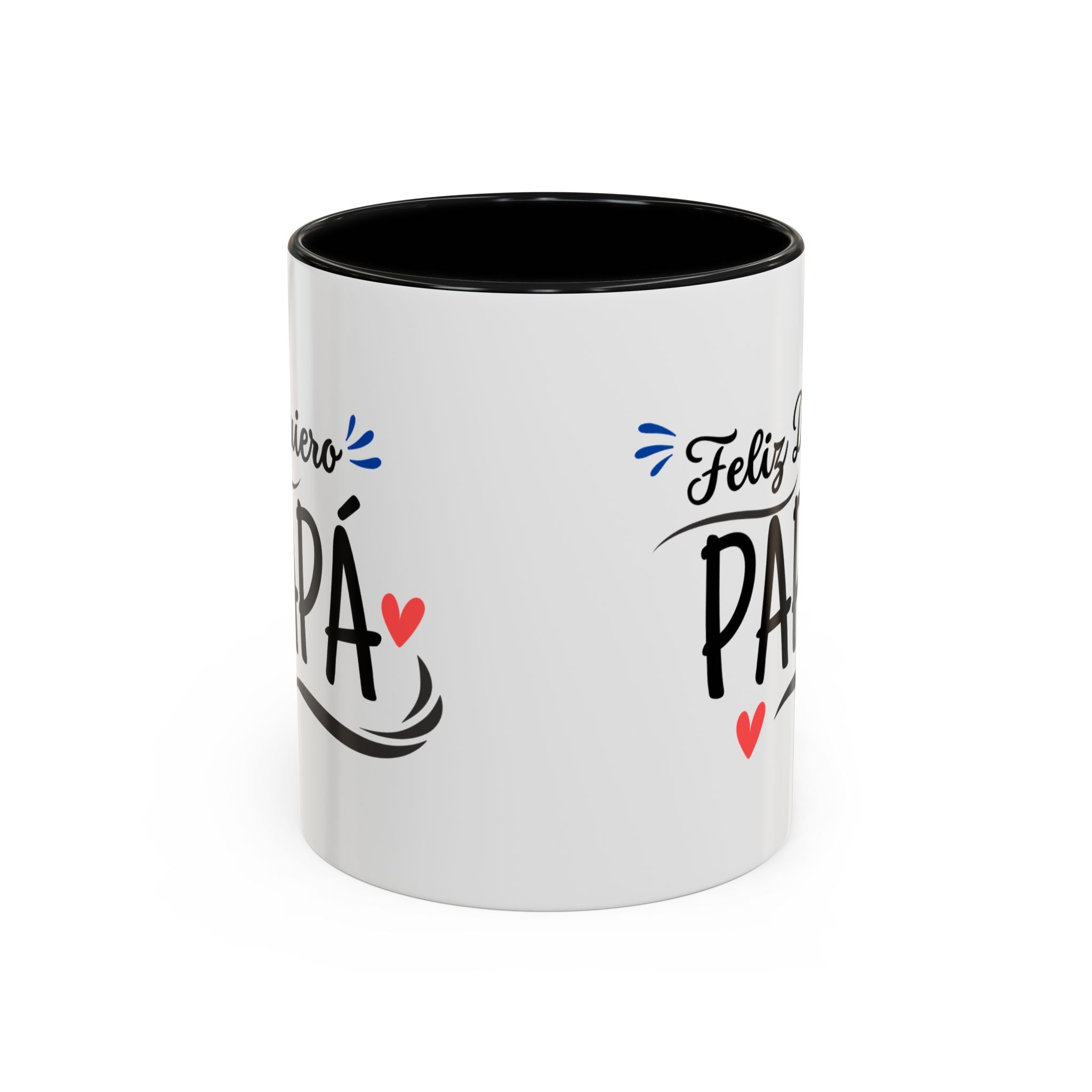 Taza “Feliz Día Papá” | Taza de Café con Interior de Color 11 oz y 15 oz