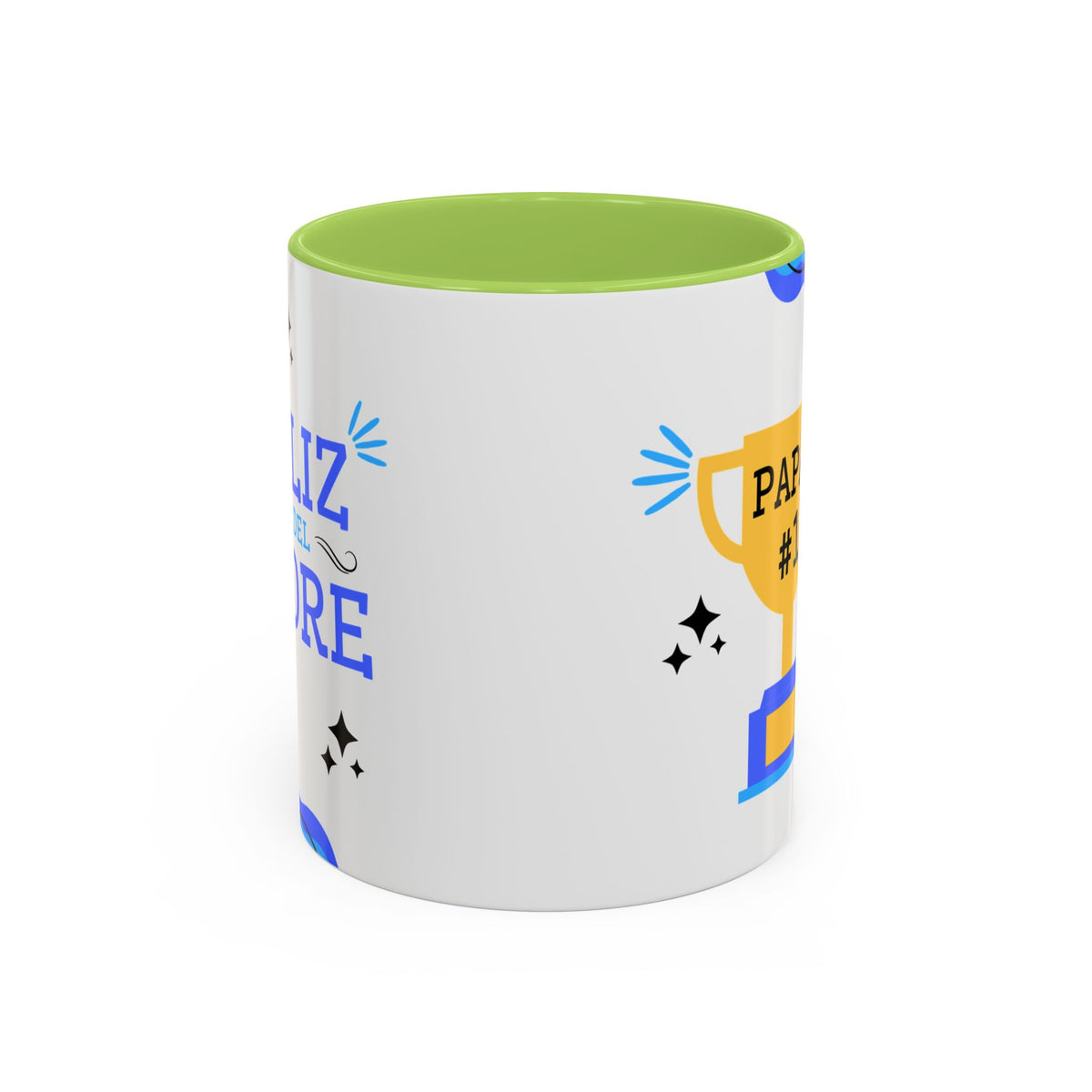 Taza “Feliz Día Papá” | Taza de Café con Interior de Color 11 oz y 15 oz