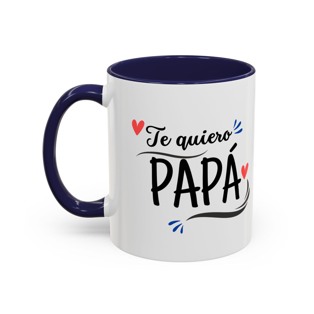 Taza “Feliz Día Papá” | Taza de Café con Interior de Color 11 oz y 15 oz