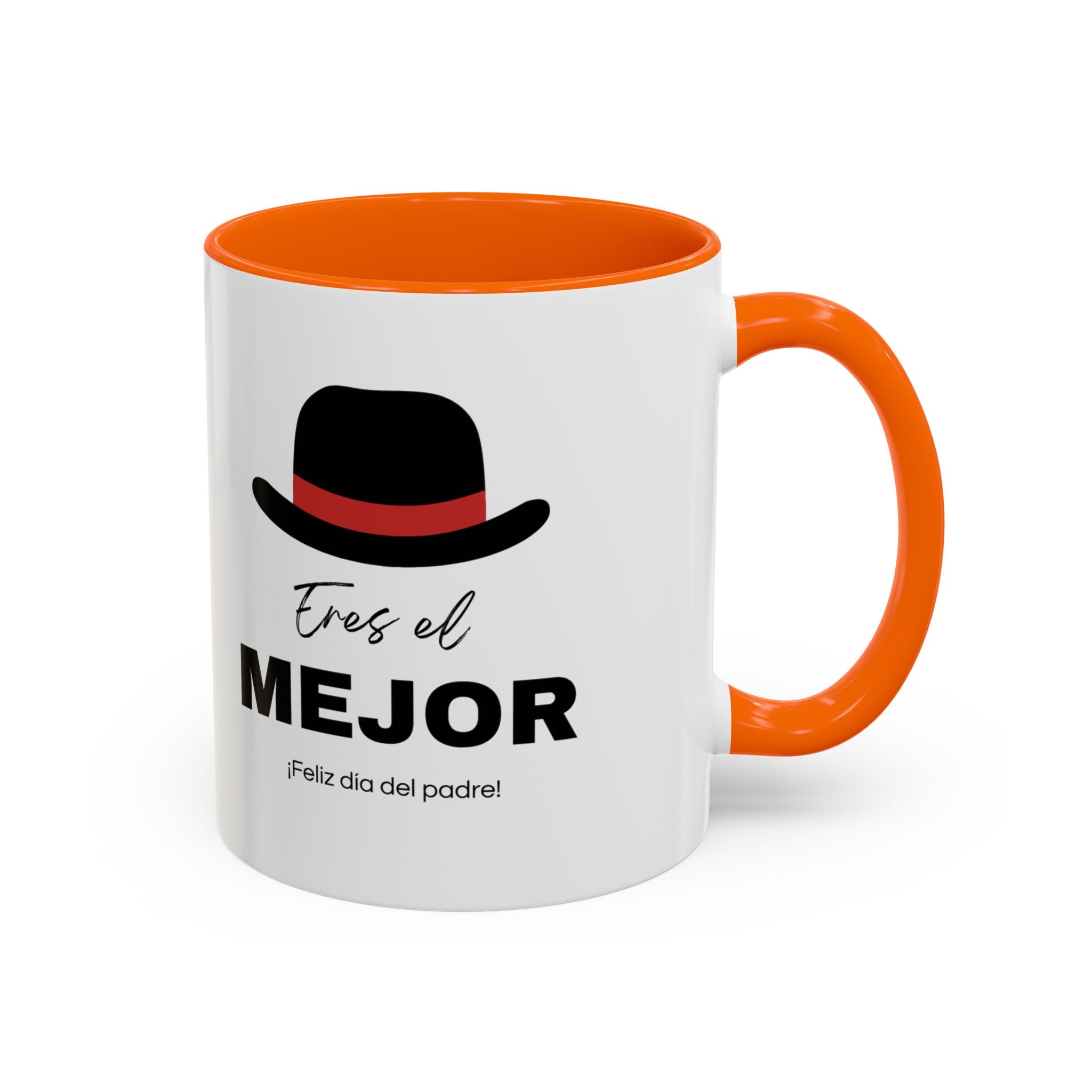 Taza “Feliz Día Papá” | Taza de Café de Cerámica 11 oz y 15 oz con Interior de Color