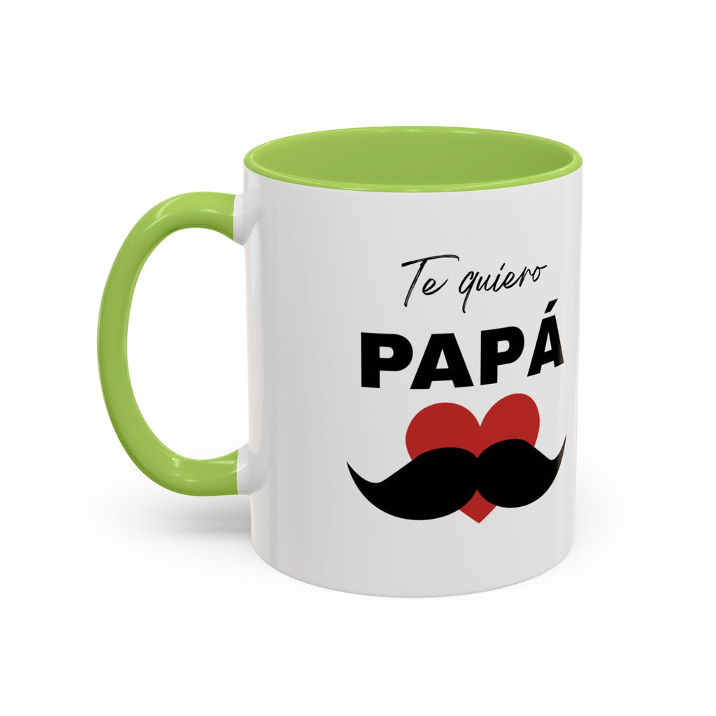 Taza “Feliz Día Papá” | Taza de Café de Cerámica 11 oz y 15 oz con Interior de Color