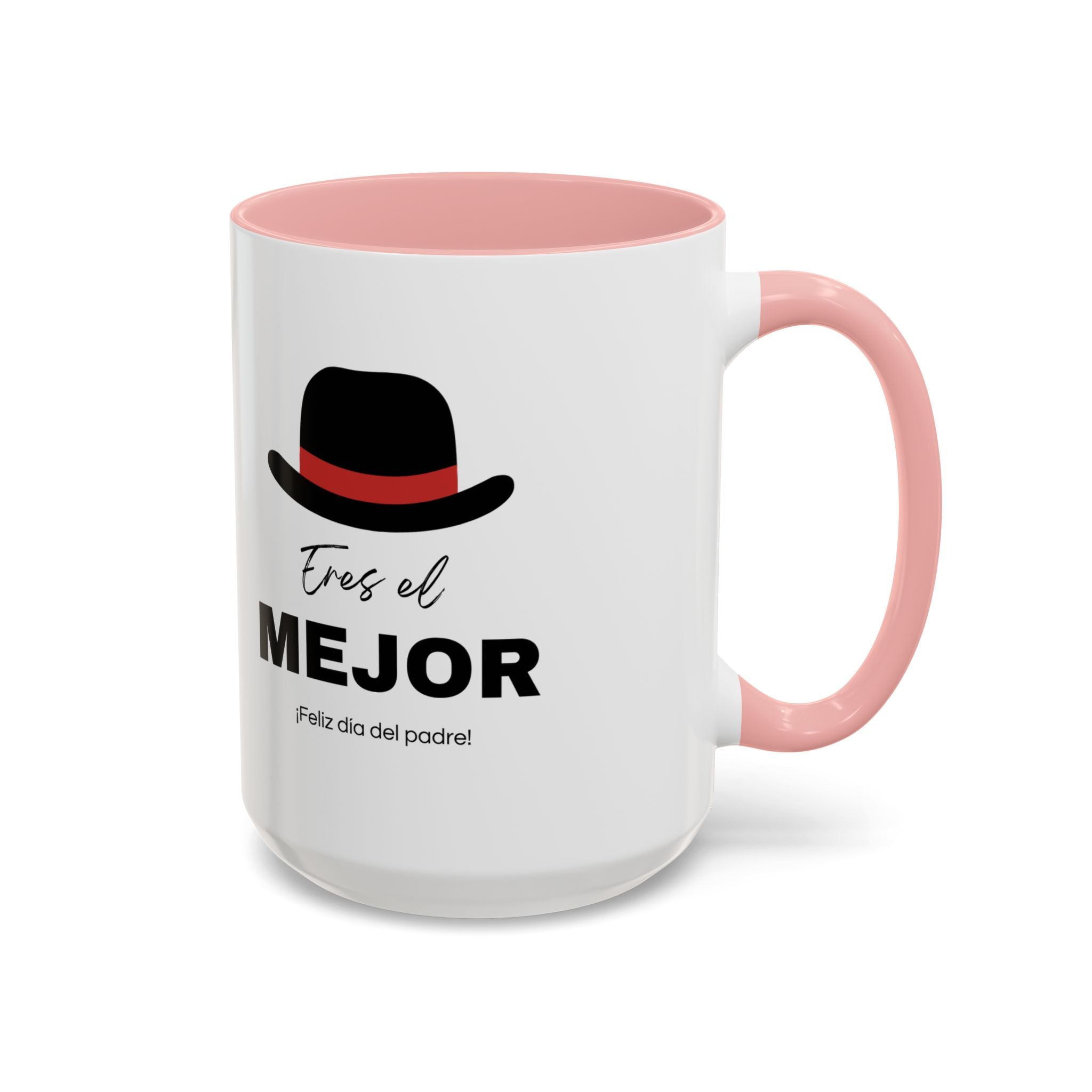 Taza “Feliz Día Papá” | Taza de Café de Cerámica 11 oz y 15 oz con Interior de Color