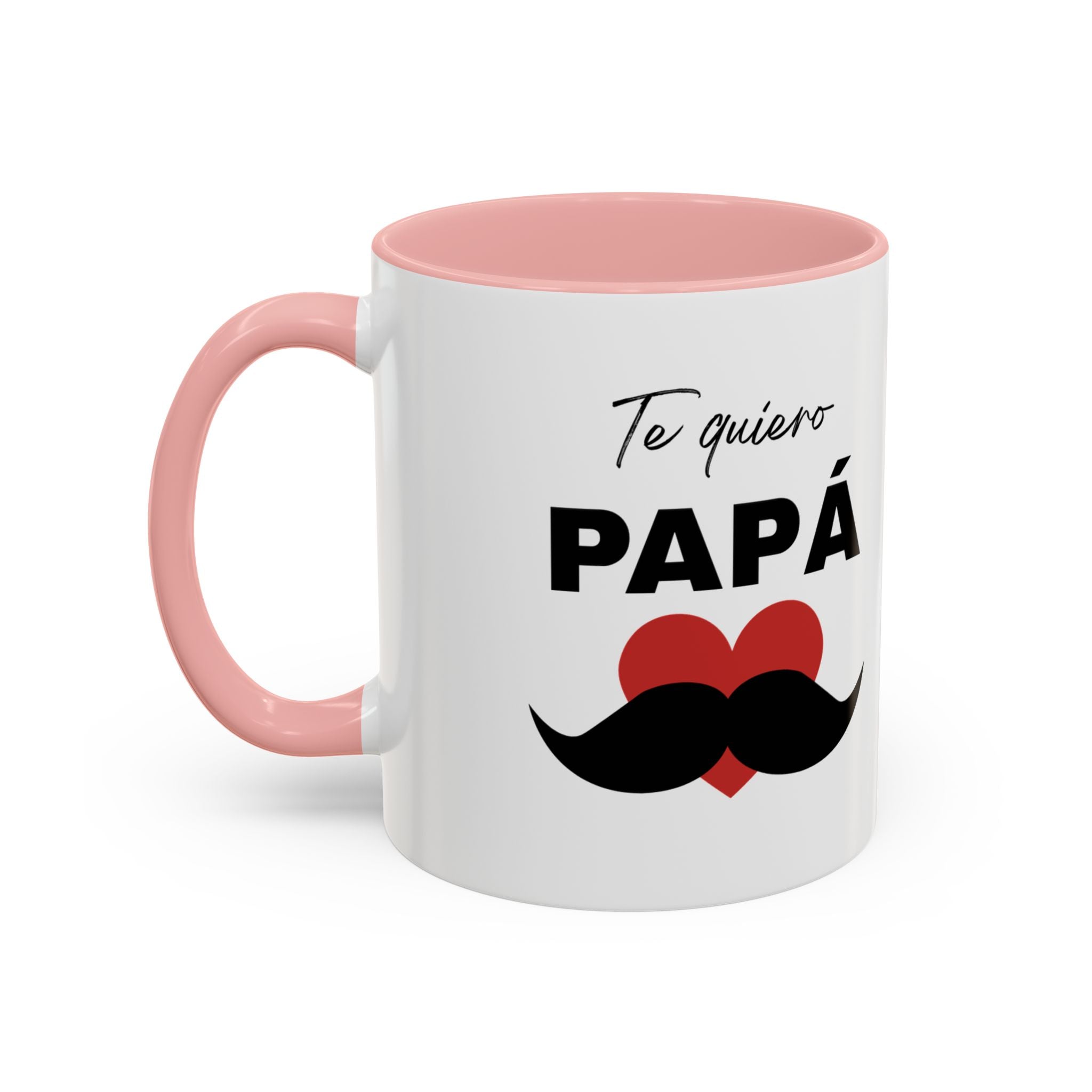 Taza “Feliz Día Papá” | Taza de Café de Cerámica 11 oz y 15 oz con Interior de Color