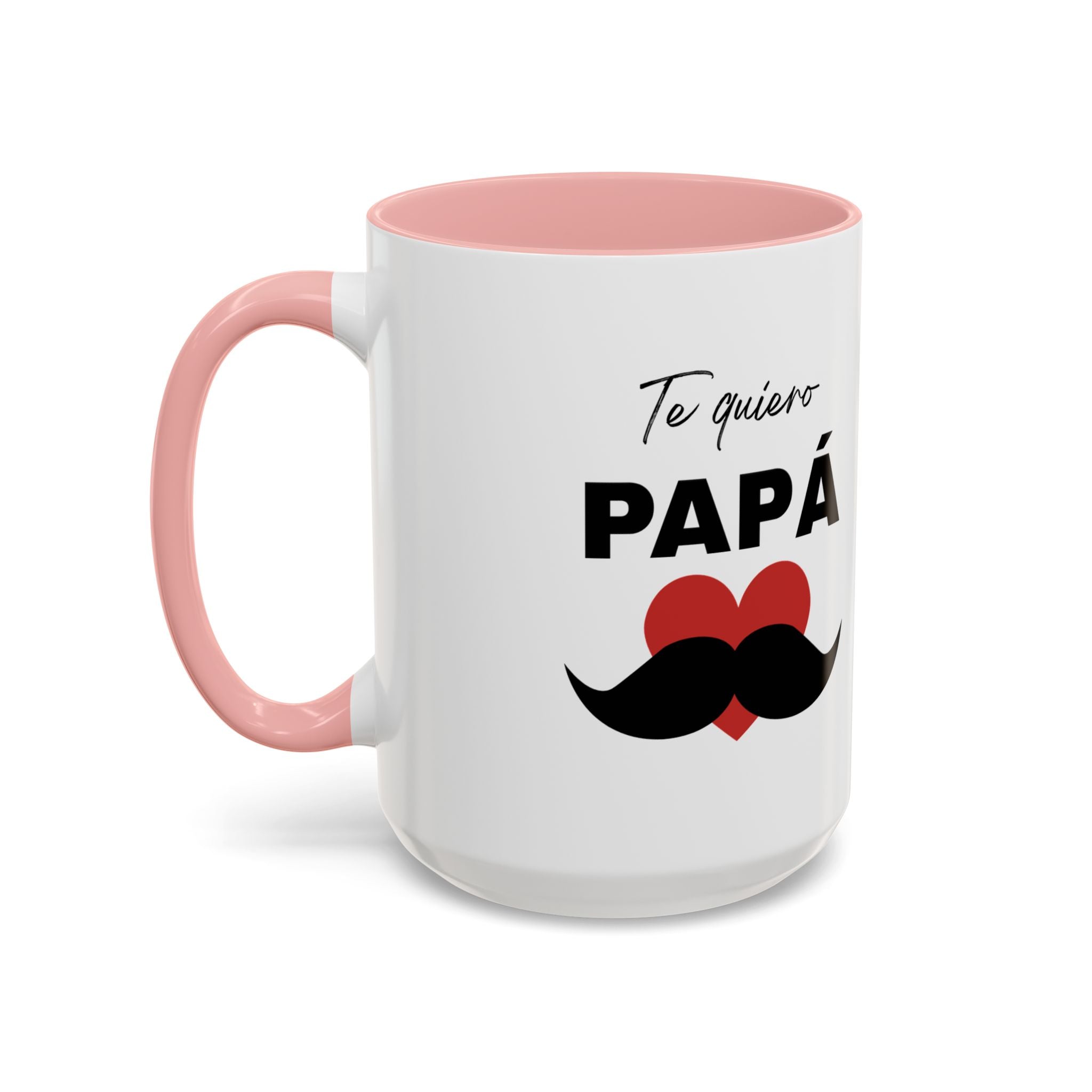 Taza “Feliz Día Papá” | Taza de Café de Cerámica 11 oz y 15 oz con Interior de Color