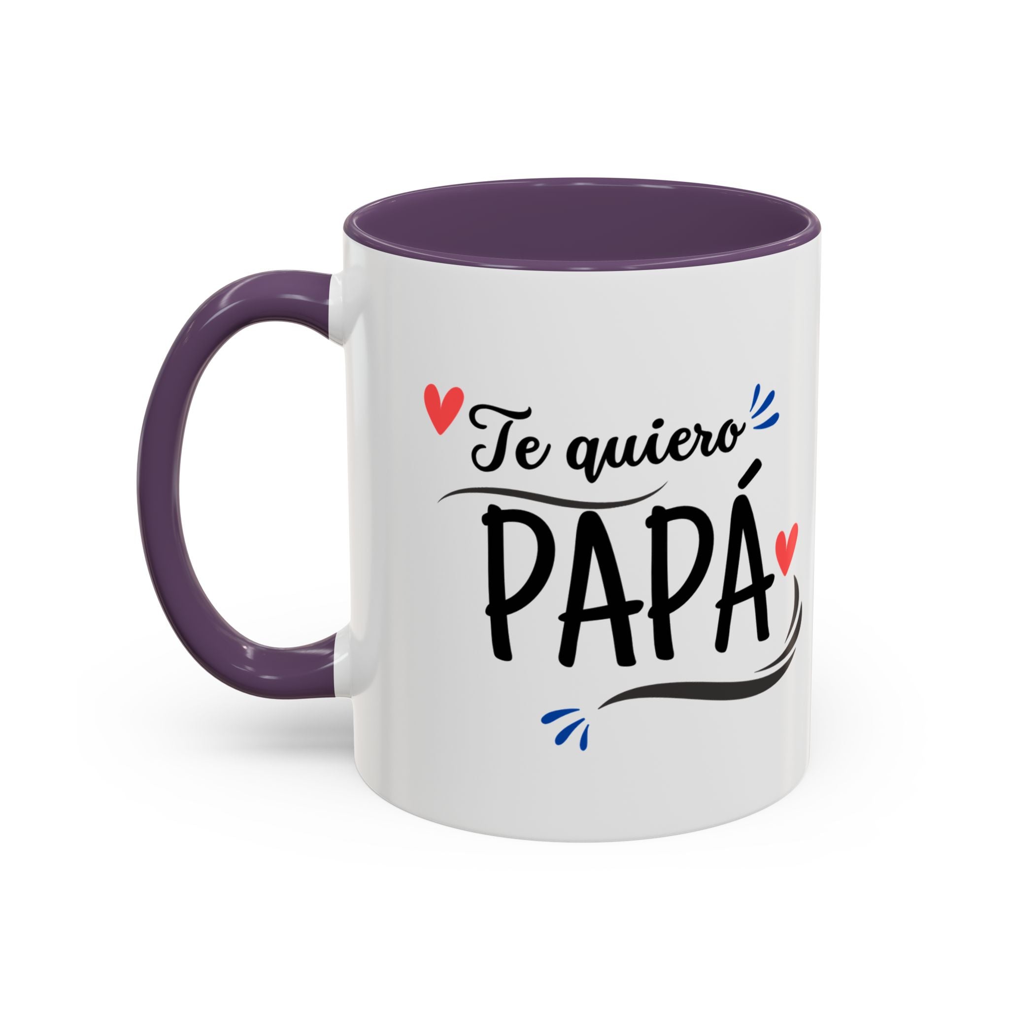 Taza “Feliz Día Papá” | Taza de Café con Interior de Color 11 oz y 15 oz