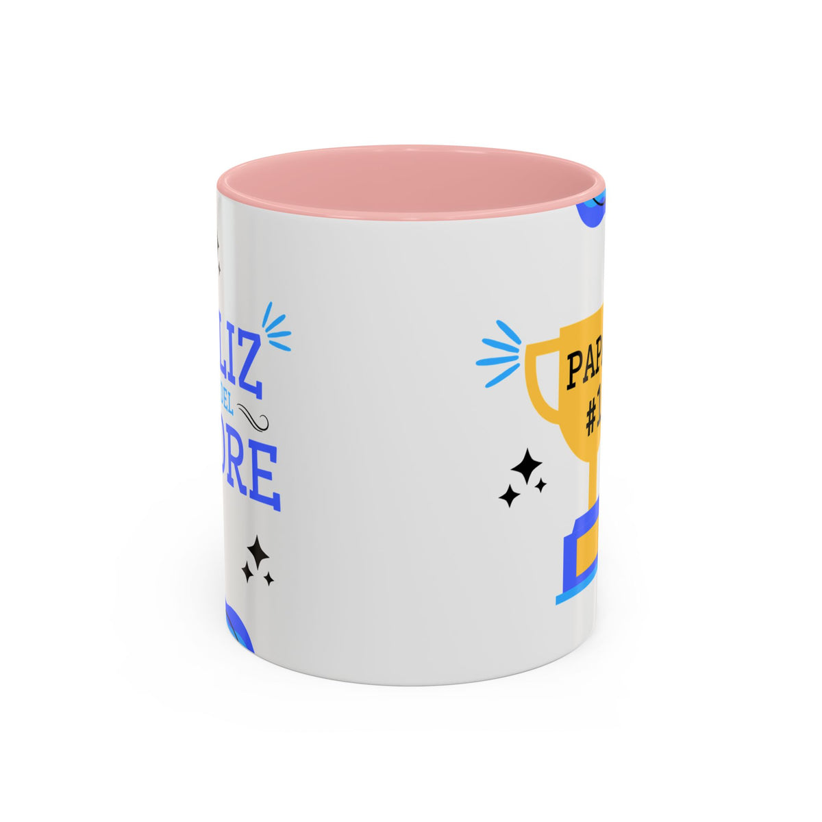 Taza “Feliz Día Papá” | Taza de Café con Interior de Color 11 oz y 15 oz