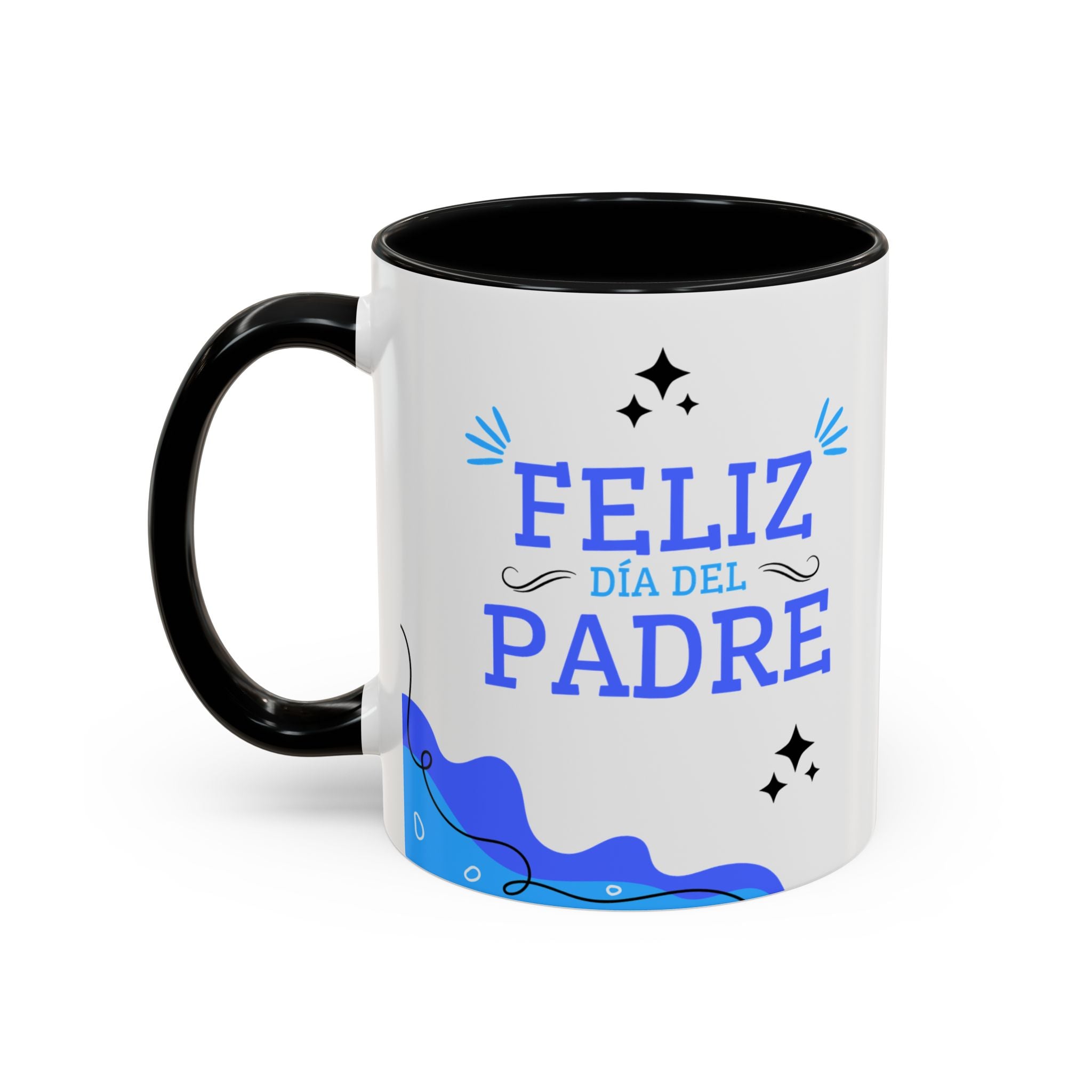 Taza “Feliz Día Papá” | Taza de Café con Interior de Color 11 oz y 15 oz
