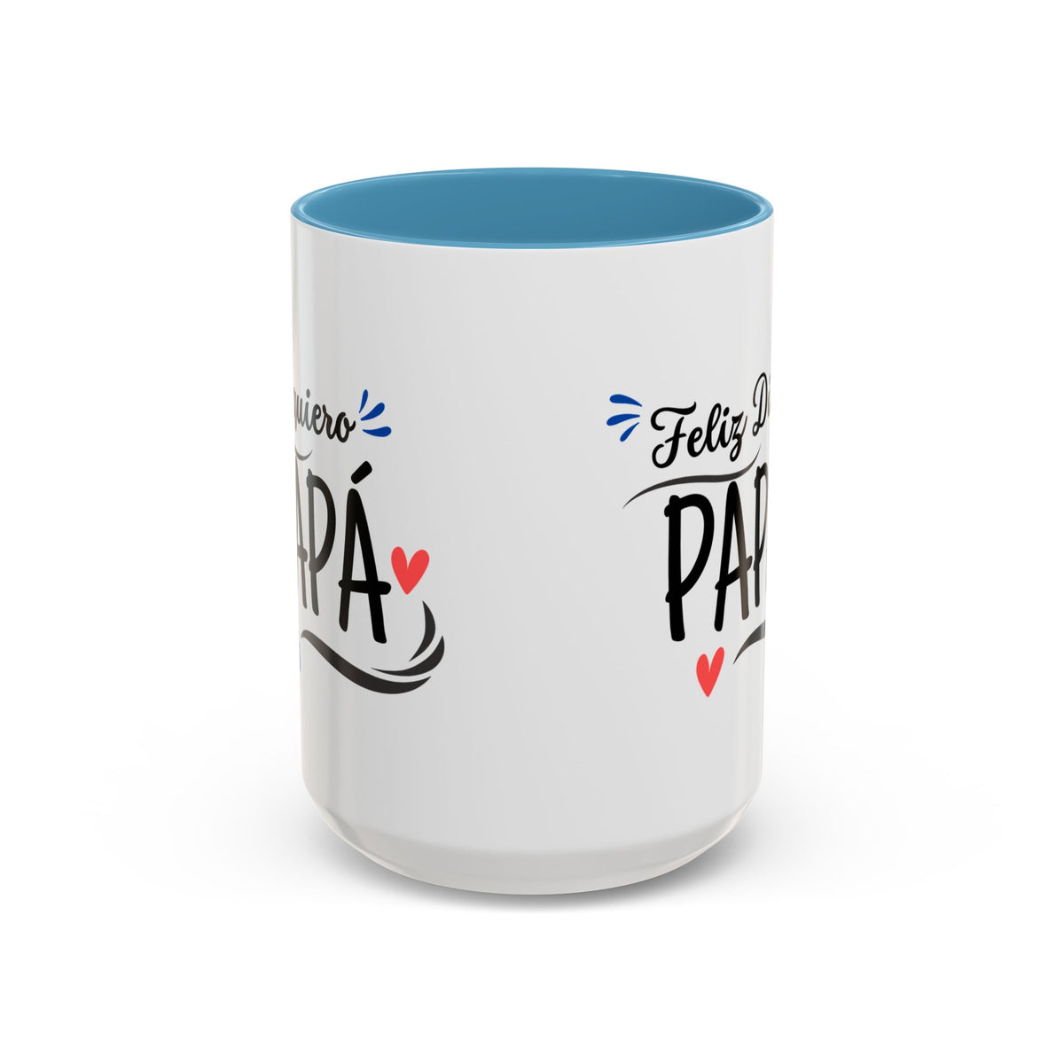 Taza “Feliz Día Papá” | Taza de Café con Interior de Color 11 oz y 15 oz