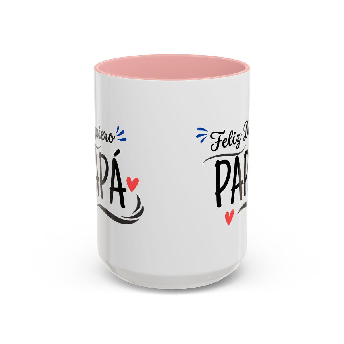 Taza “Feliz Día Papá” | Taza de Café con Interior de Color 11 oz y 15 oz