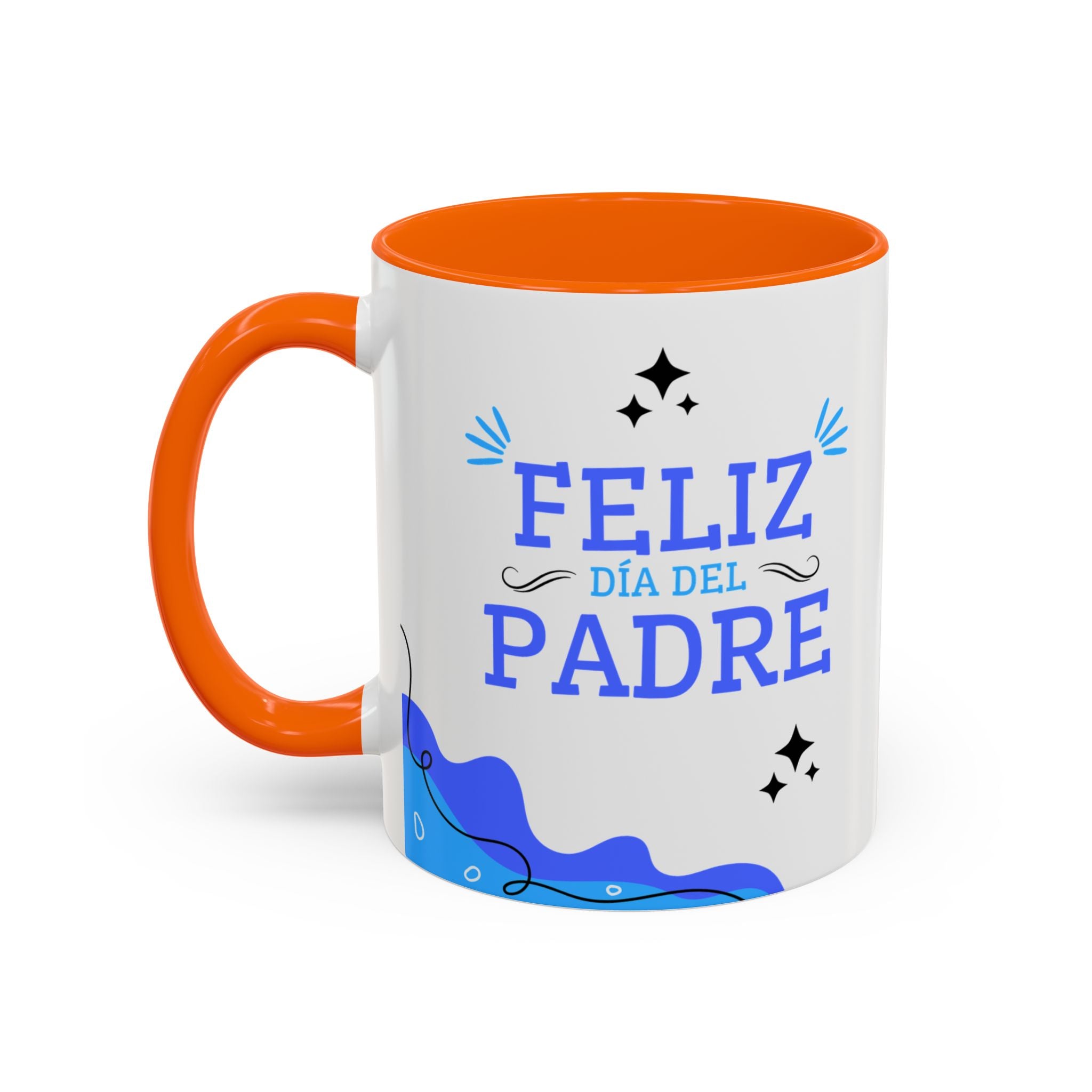 Taza “Feliz Día Papá” | Taza de Café con Interior de Color 11 oz y 15 oz