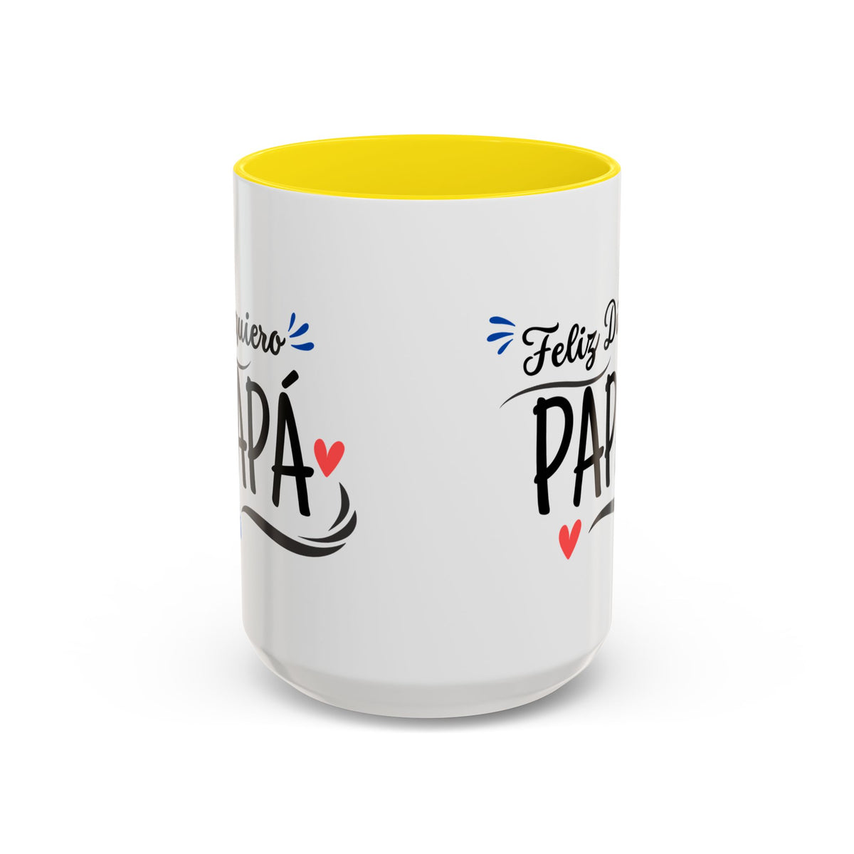 Taza “Feliz Día Papá” | Taza de Café con Interior de Color 11 oz y 15 oz