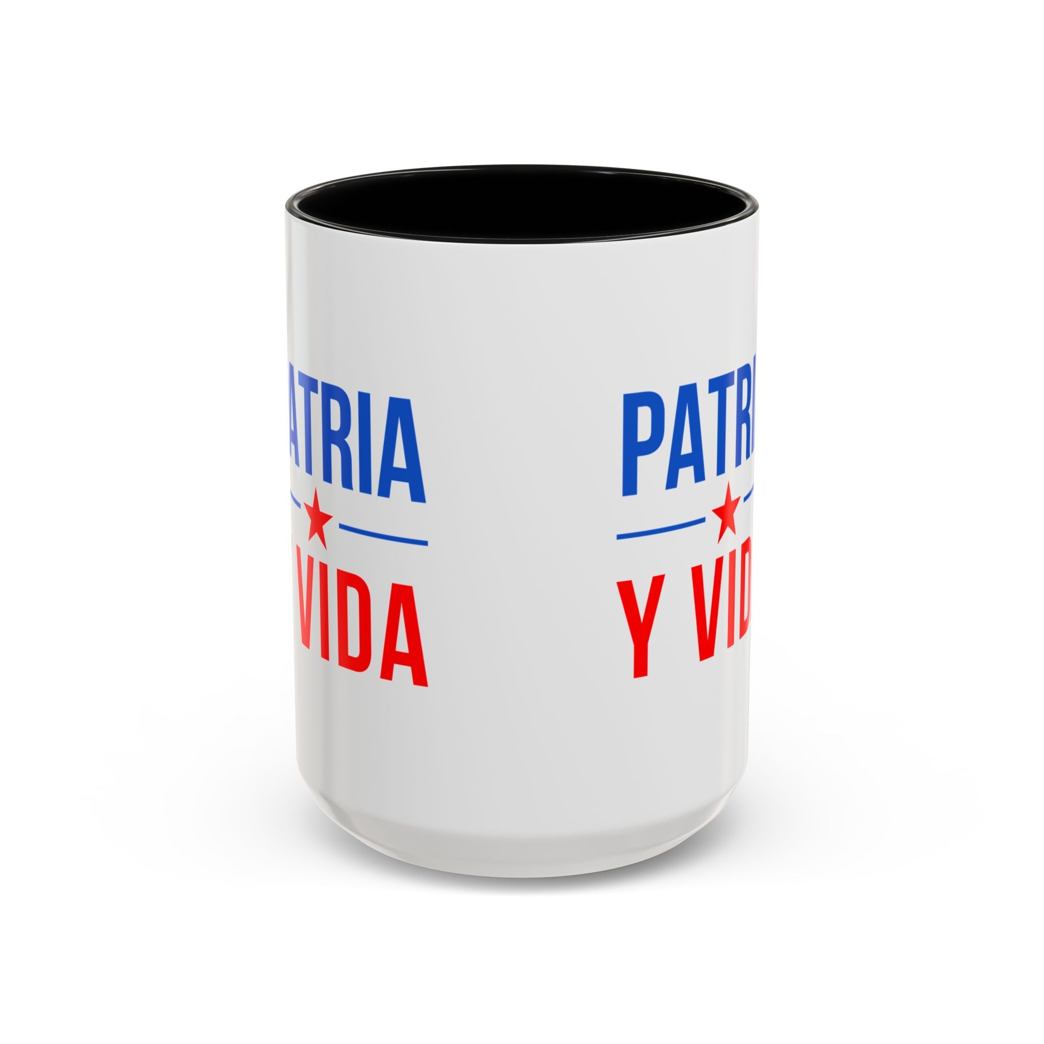 Taza “Patria y Vida” | Taza de Café con Interior de Color 11 oz y 15 oz