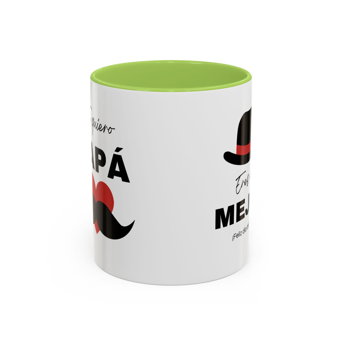 Taza “Feliz Día Papá” | Taza de Café de Cerámica 11 oz y 15 oz con Interior de Color
