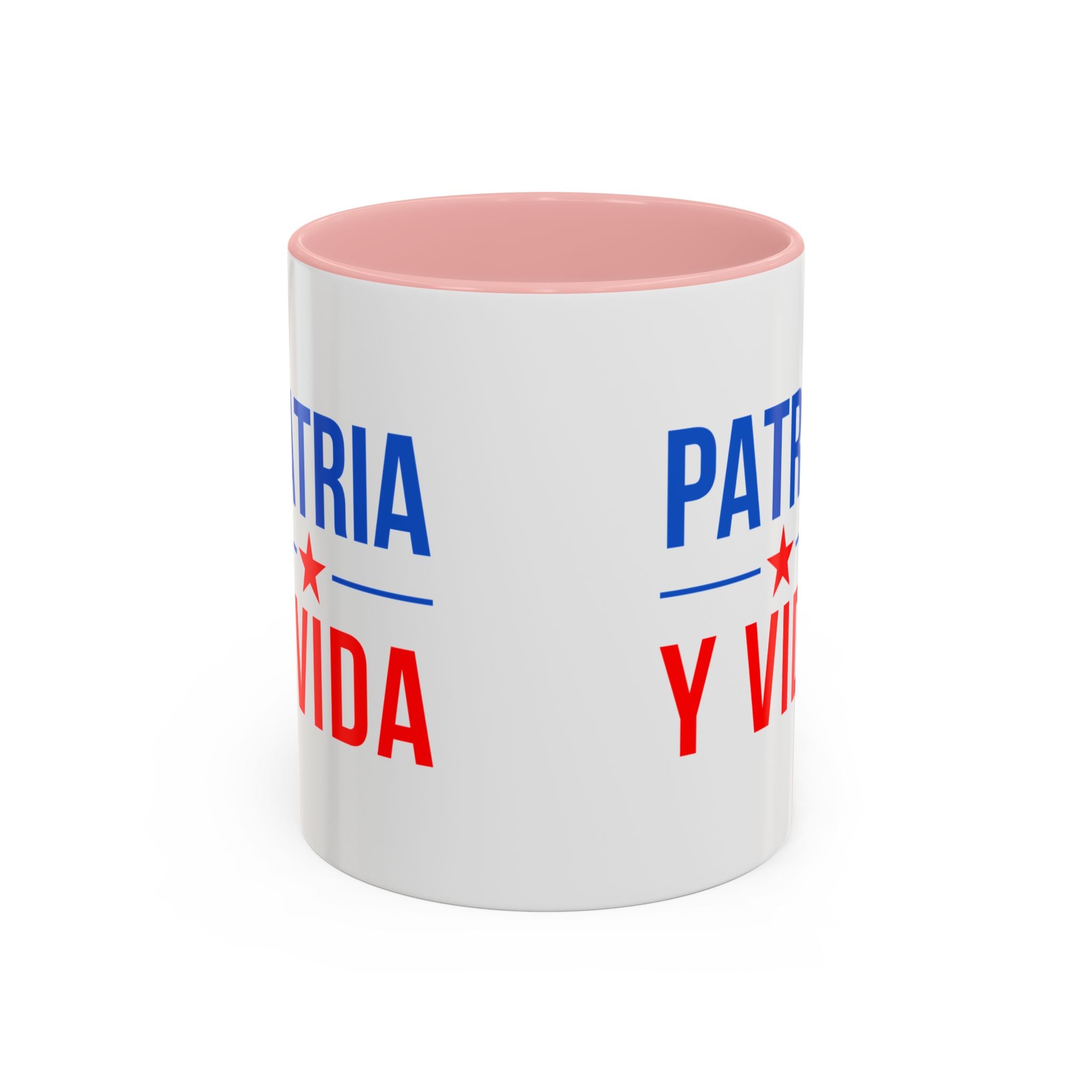 Taza “Patria y Vida” | Taza de Café con Interior de Color 11 oz y 15 oz