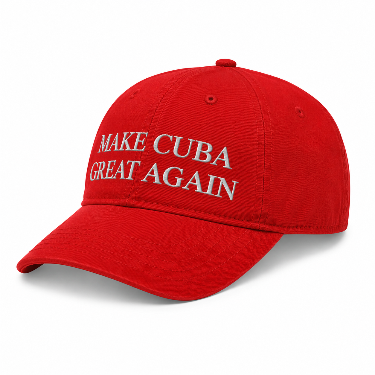 Make Cuba Great Again Cap | Gorra Bordada Clásica Roja