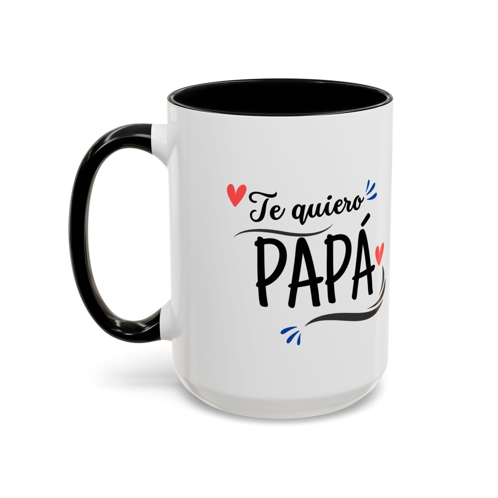 Taza “Feliz Día Papá” | Taza de Café con Interior de Color 11 oz y 15 oz