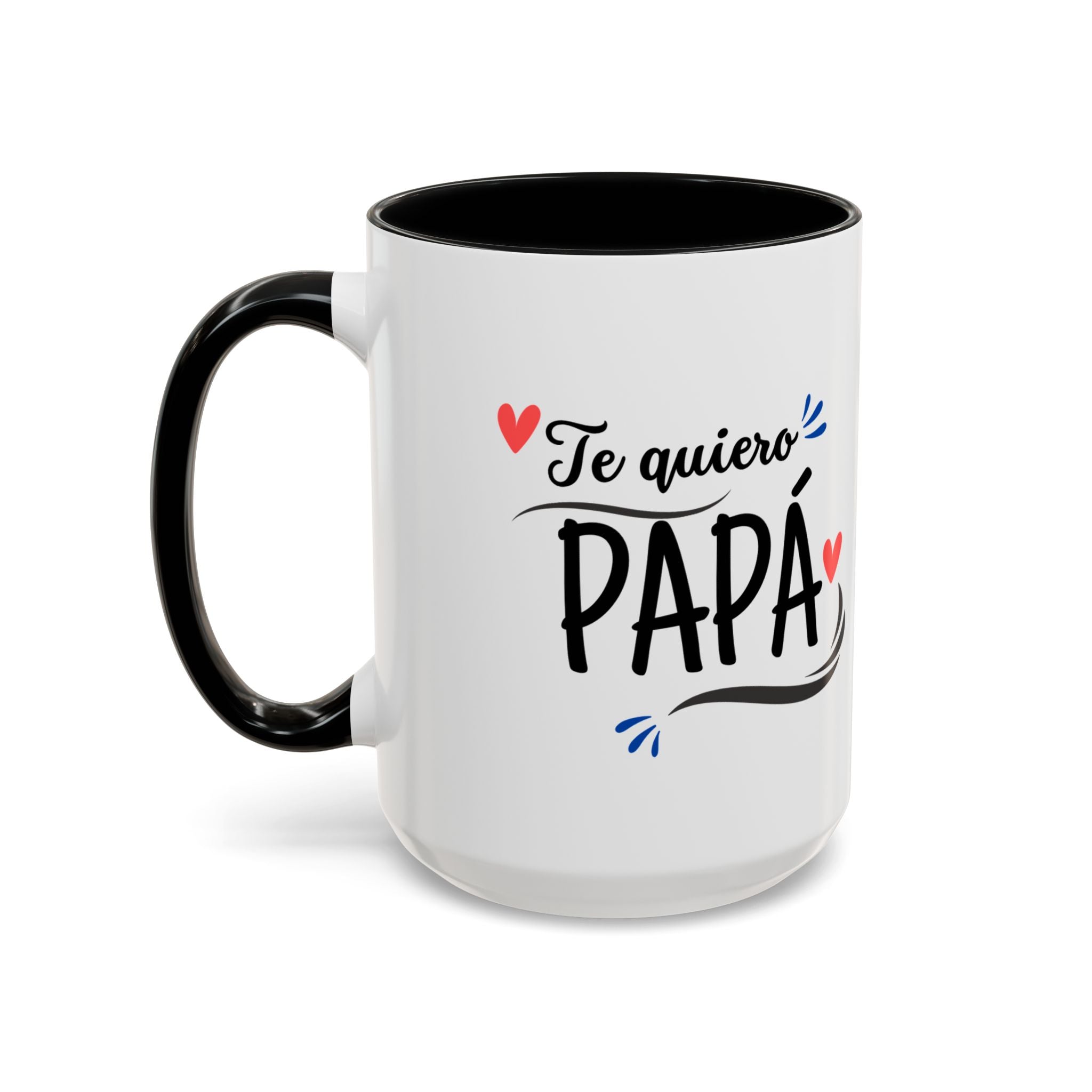 Taza “Feliz Día Papá” | Taza de Café con Interior de Color 11 oz y 15 oz
