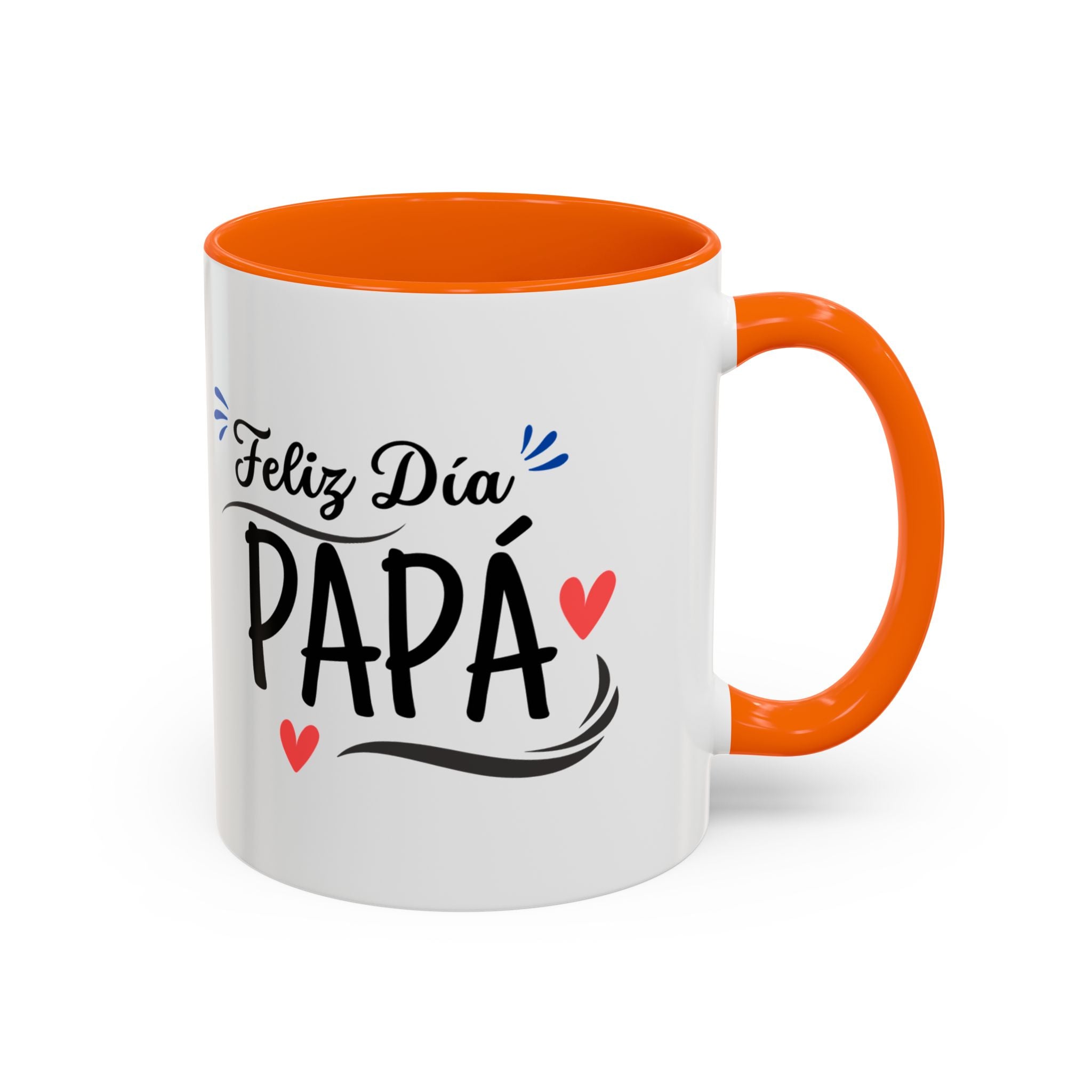 Taza “Feliz Día Papá” | Taza de Café con Interior de Color 11 oz y 15 oz