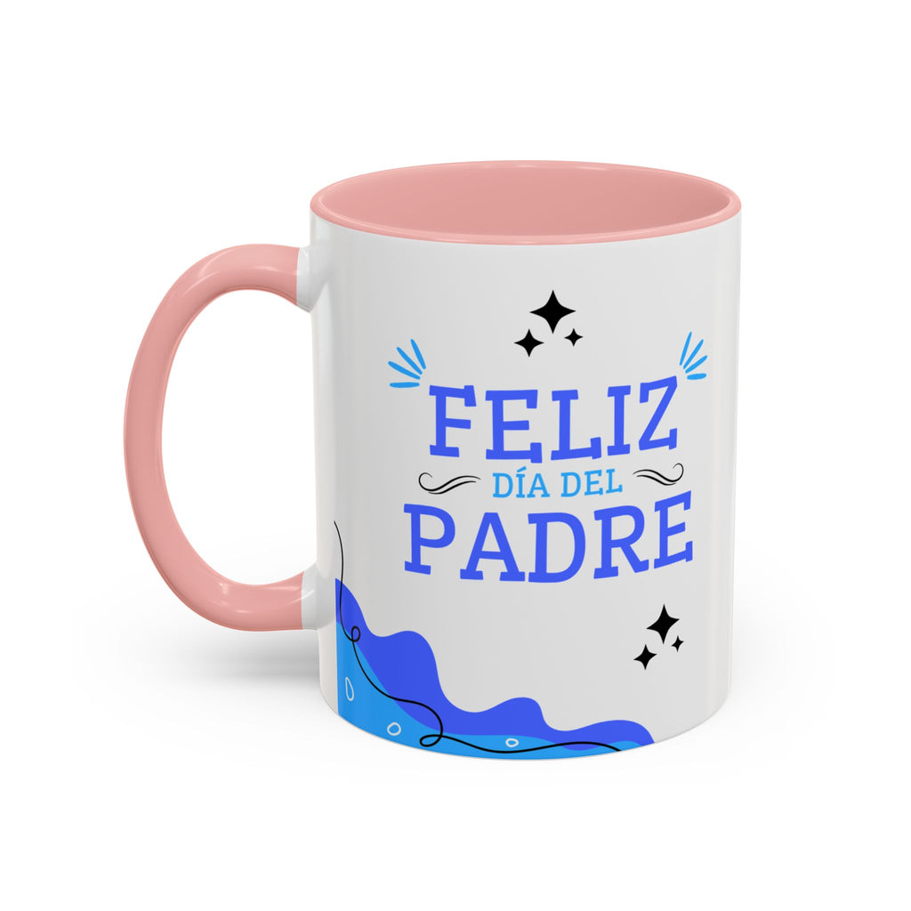 Taza “Feliz Día Papá” | Taza de Café con Interior de Color 11 oz y 15 oz