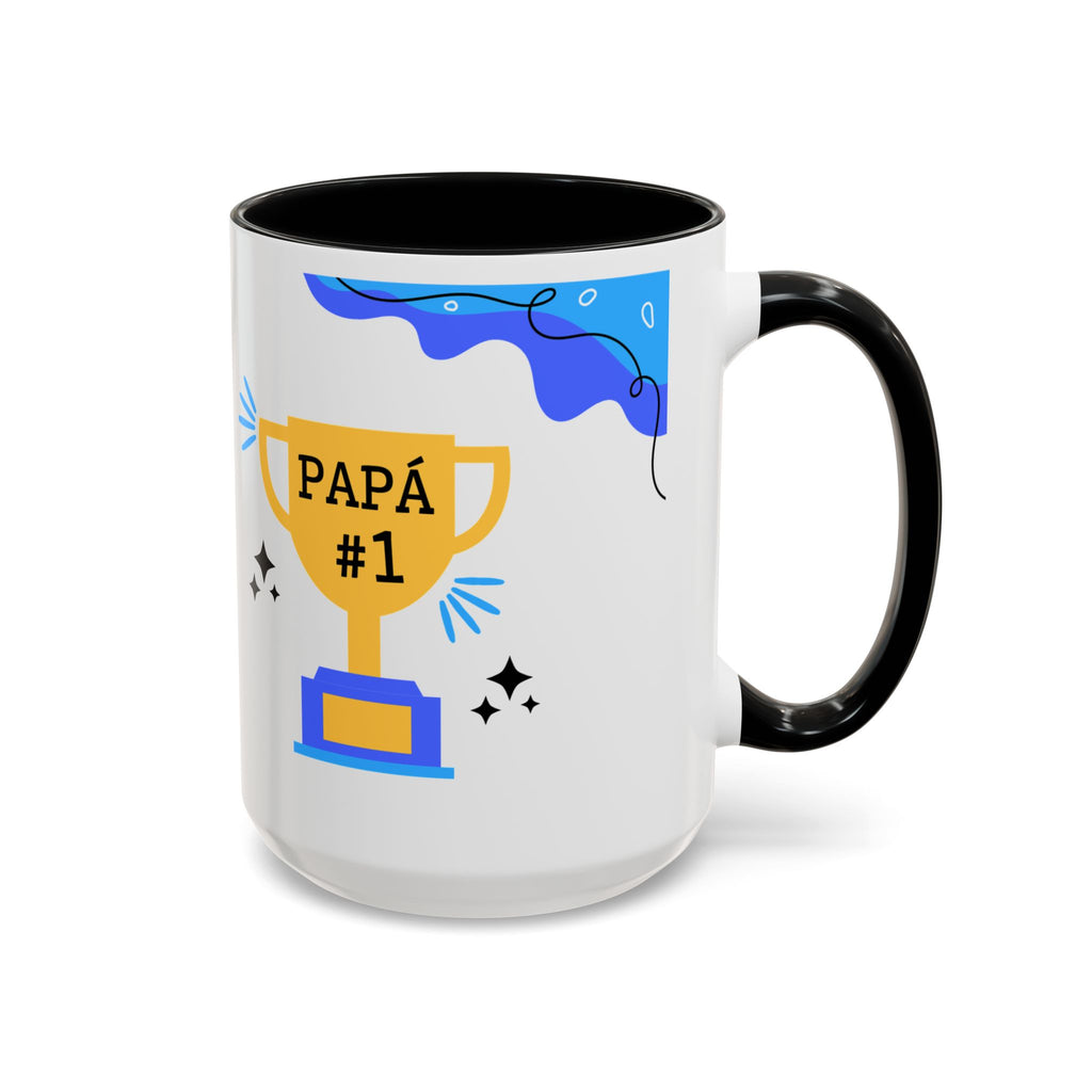 Taza “Feliz Día Papá” | Taza de Café con Interior de Color 11 oz y 15 oz