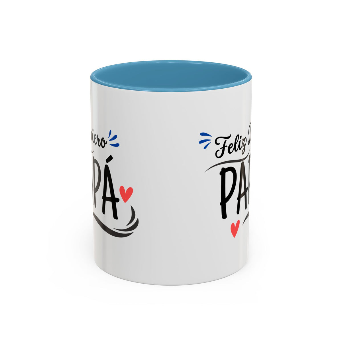 Taza “Feliz Día Papá” | Taza de Café con Interior de Color 11 oz y 15 oz