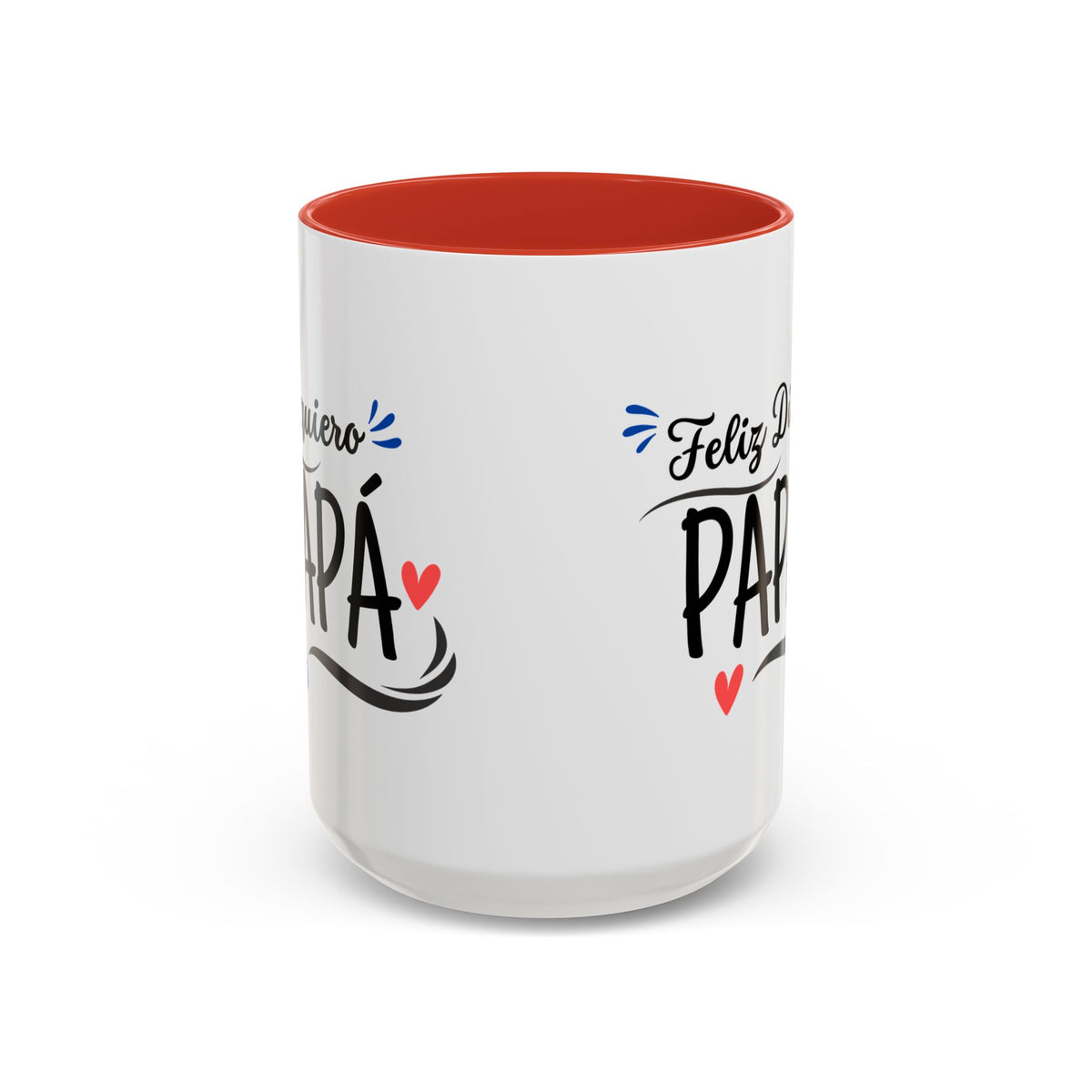 Taza “Feliz Día Papá” | Taza de Café con Interior de Color 11 oz y 15 oz