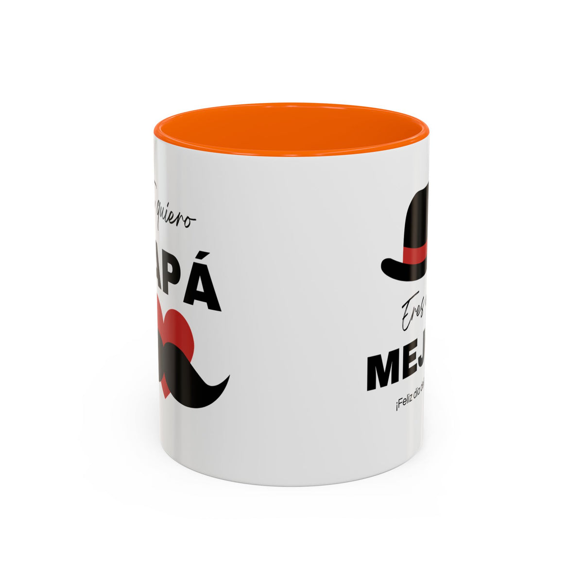 Taza “Feliz Día Papá” | Taza de Café de Cerámica 11 oz y 15 oz con Interior de Color