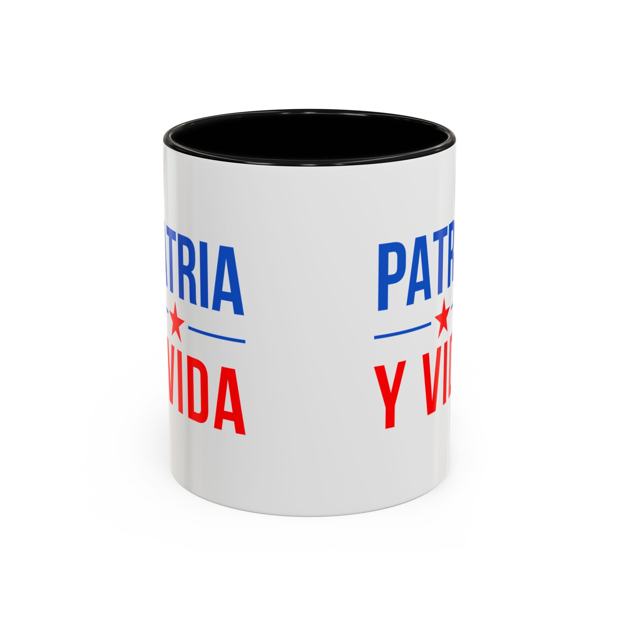 Taza “Patria y Vida” | Taza de Café con Interior de Color 11 oz y 15 oz