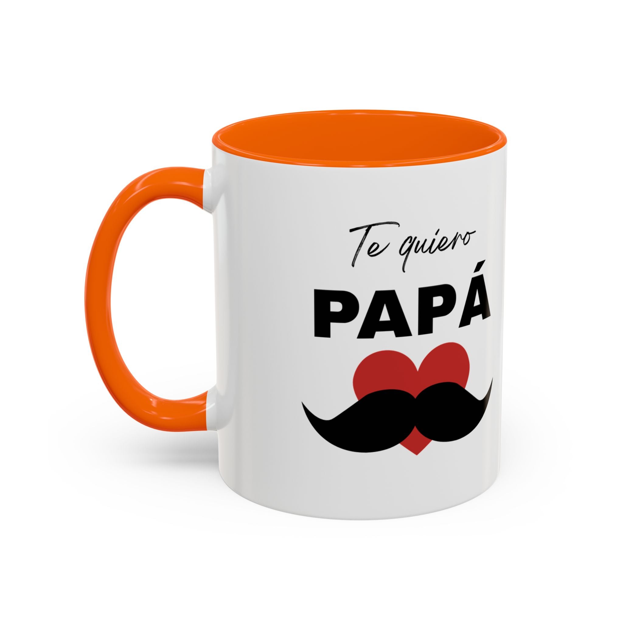 Taza “Feliz Día Papá” | Taza de Café de Cerámica 11 oz y 15 oz con Interior de Color
