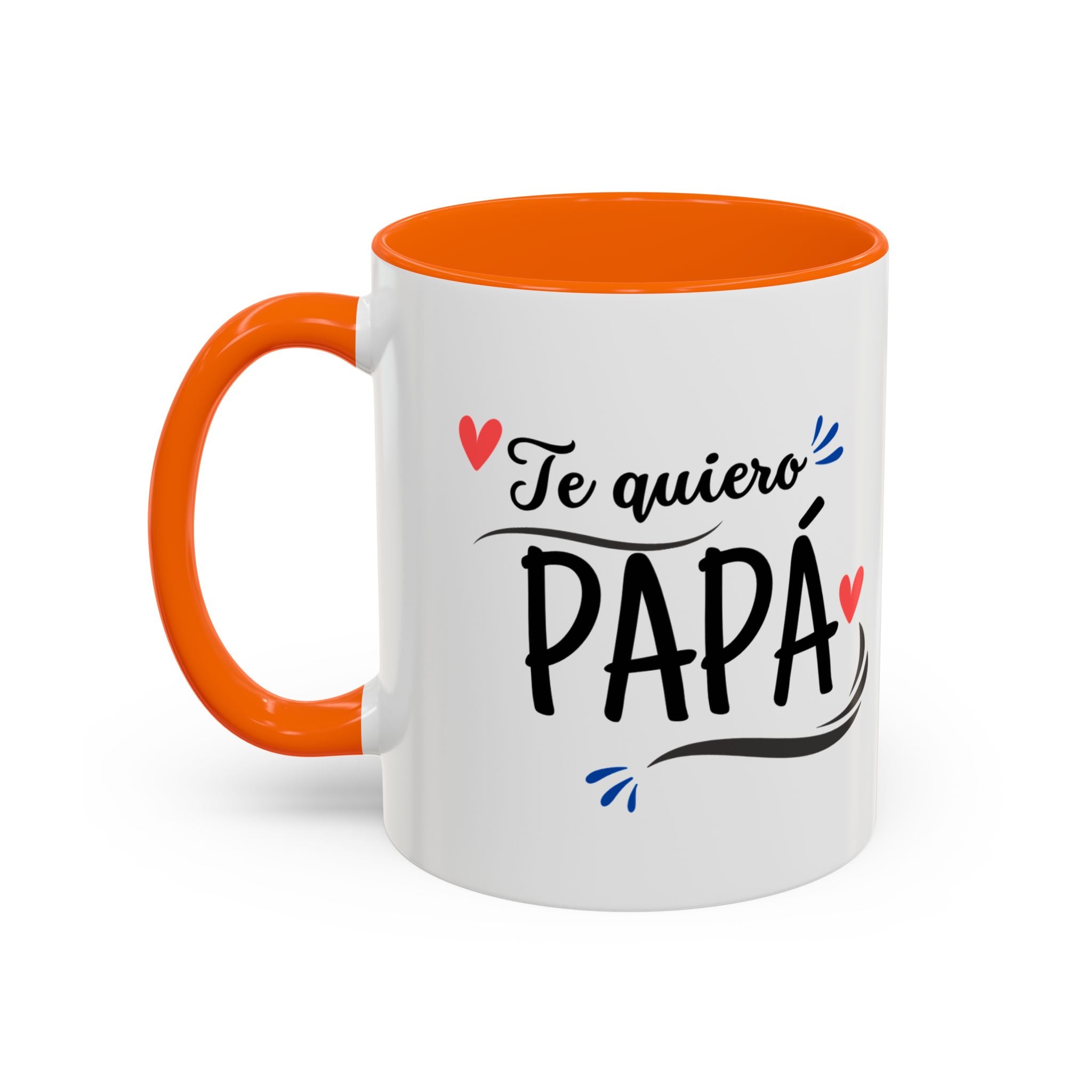 Taza “Feliz Día Papá” | Taza de Café con Interior de Color 11 oz y 15 oz