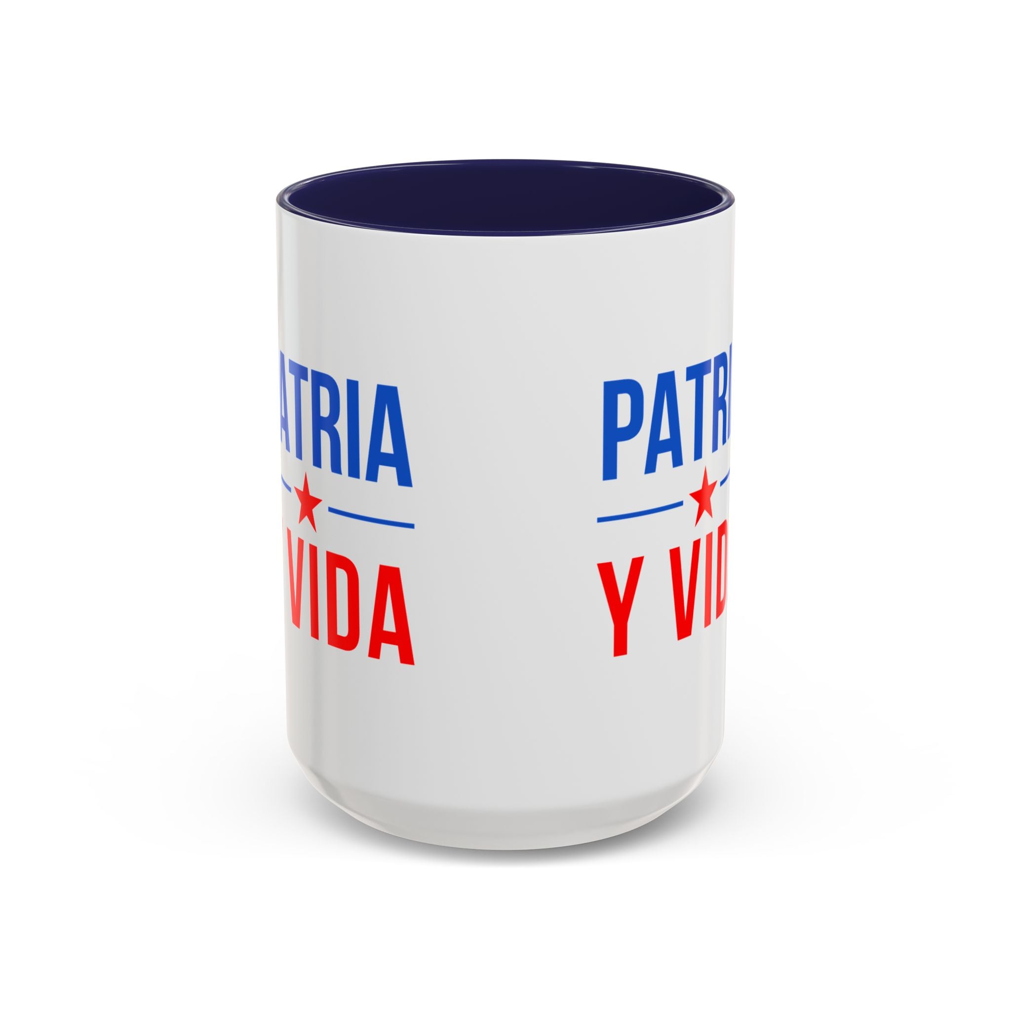 Taza “Patria y Vida” | Taza de Café con Interior de Color 11 oz y 15 oz