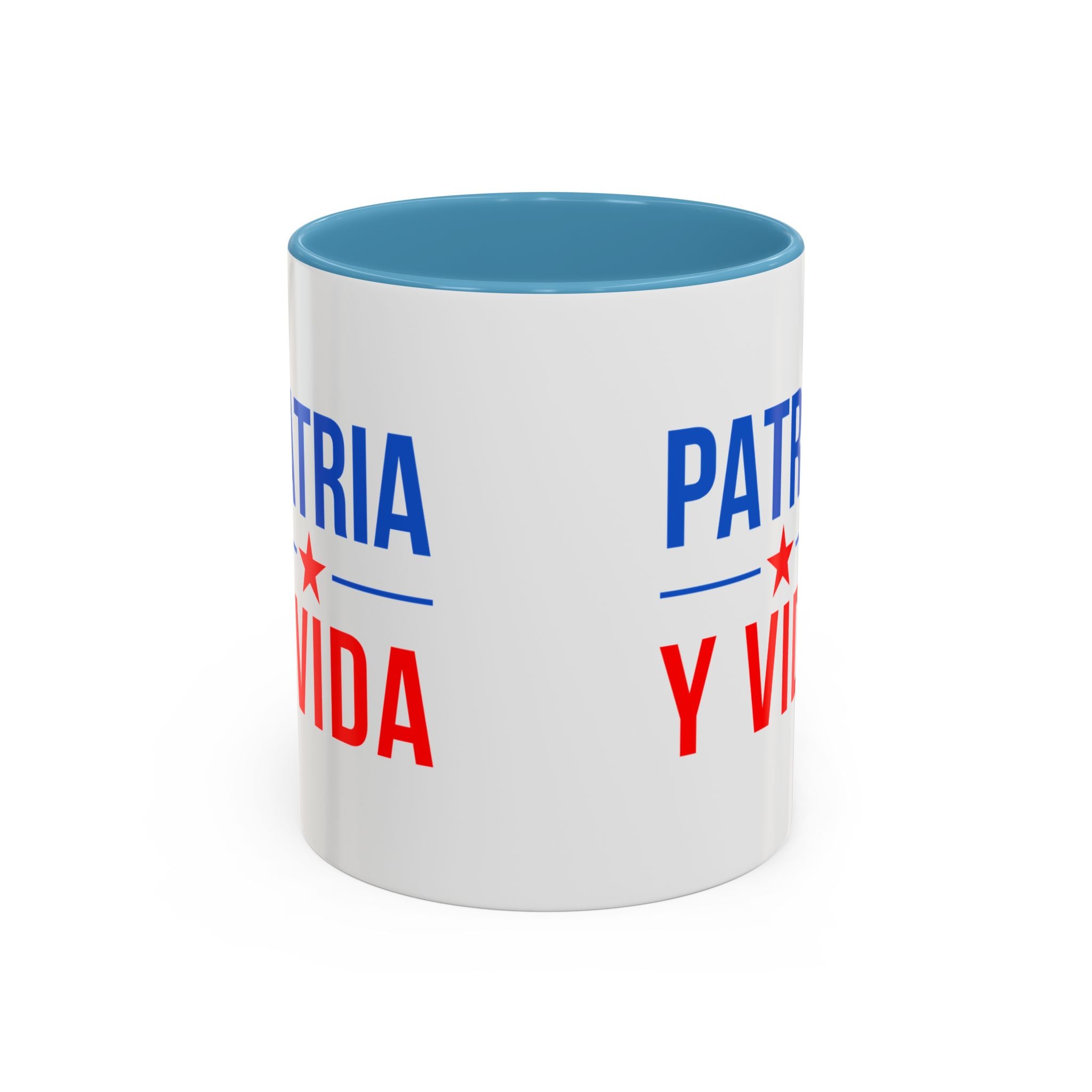 Taza “Patria y Vida” | Taza de Café con Interior de Color 11 oz y 15 oz