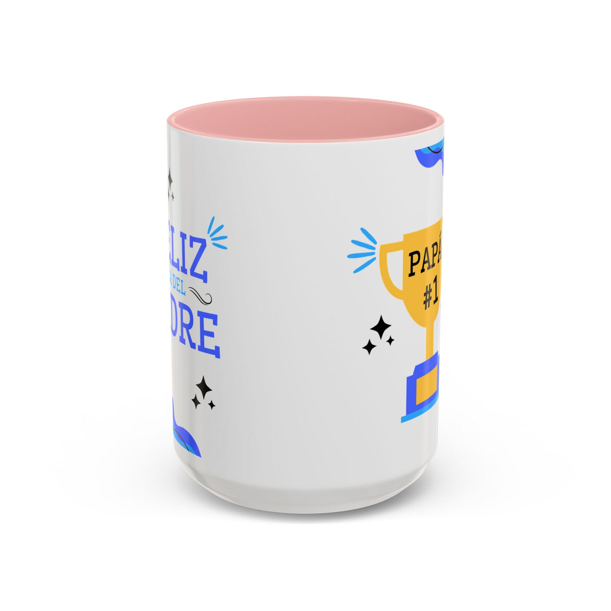 Taza “Feliz Día Papá” | Taza de Café con Interior de Color 11 oz y 15 oz