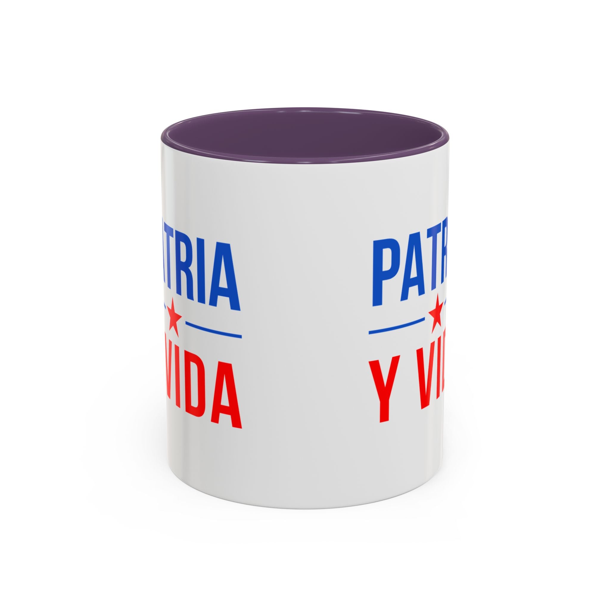 Taza “Patria y Vida” | Taza de Café con Interior de Color 11 oz y 15 oz
