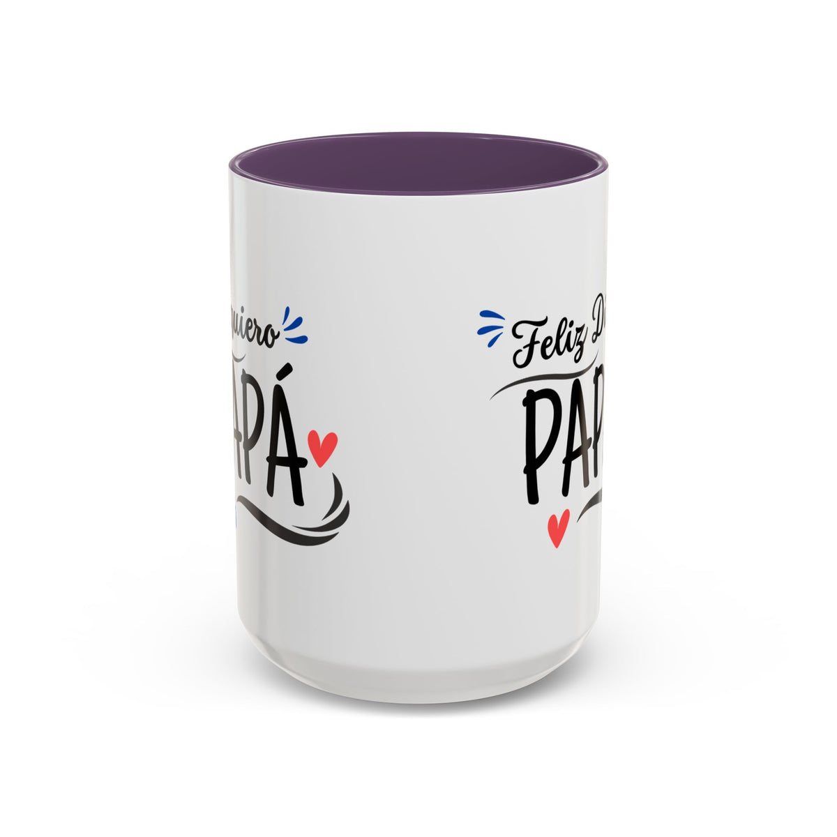 Taza “Feliz Día Papá” | Taza de Café con Interior de Color 11 oz y 15 oz