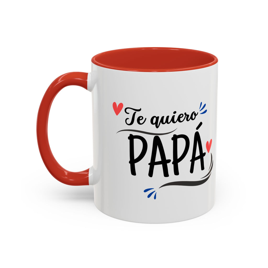 Taza “Feliz Día Papá” | Taza de Café con Interior de Color 11 oz y 15 oz