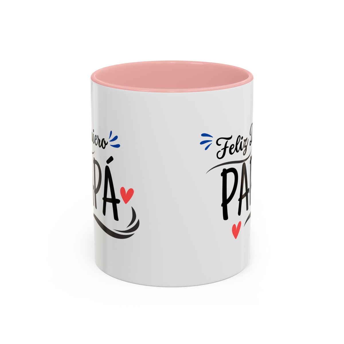 Taza “Feliz Día Papá” | Taza de Café con Interior de Color 11 oz y 15 oz