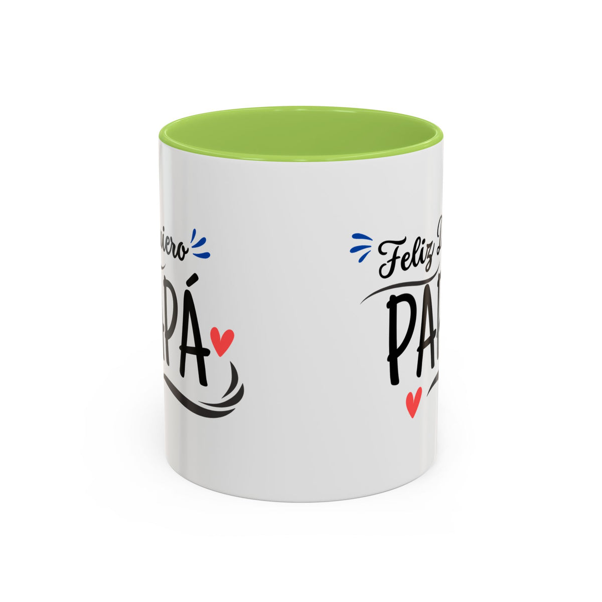 Taza “Feliz Día Papá” | Taza de Café con Interior de Color 11 oz y 15 oz