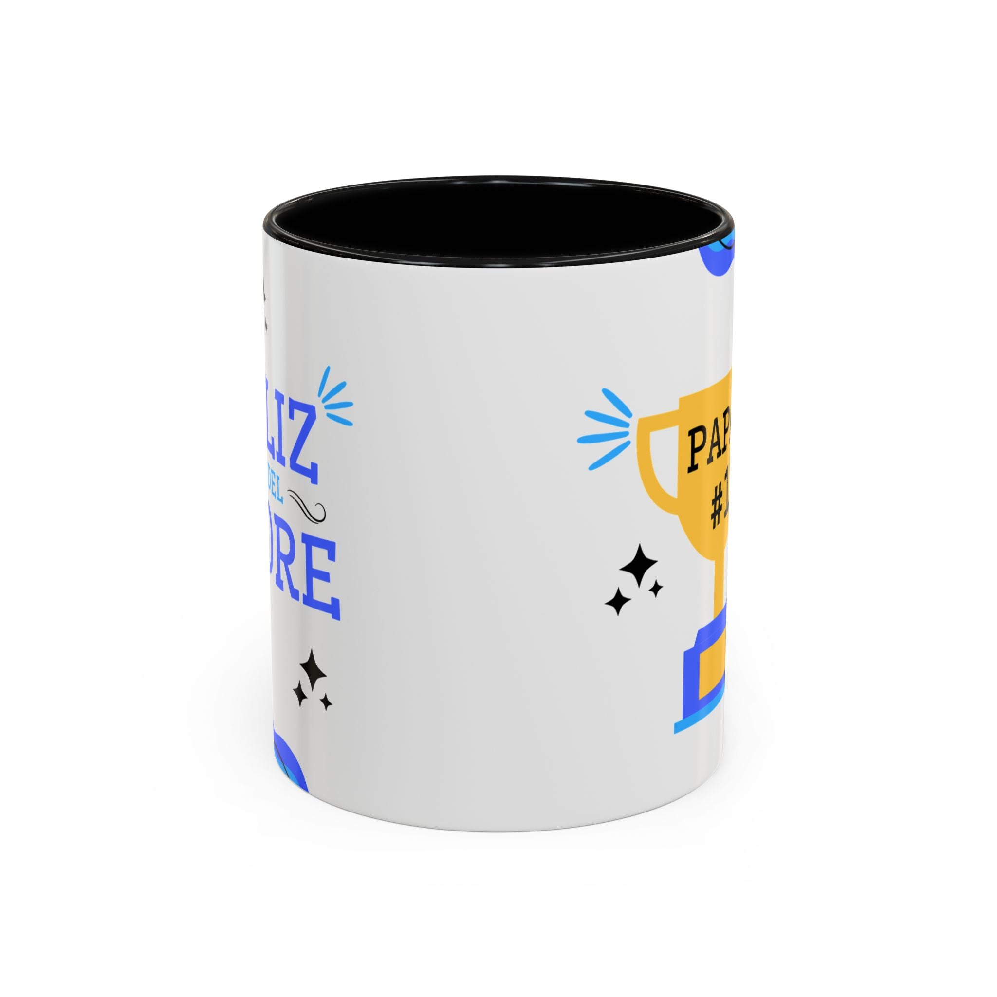 Taza “Feliz Día Papá” | Taza de Café con Interior de Color 11 oz y 15 oz