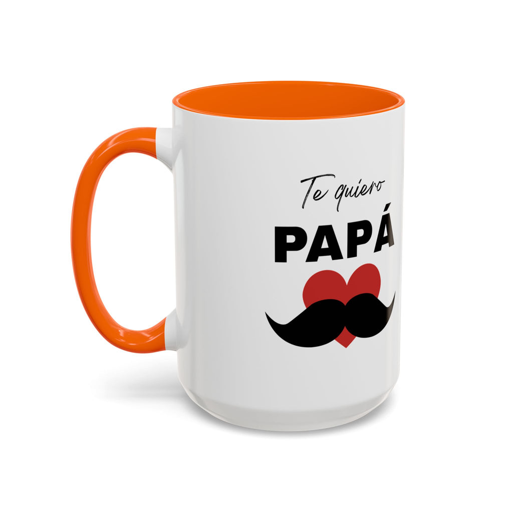 Taza “Feliz Día Papá” | Taza de Café de Cerámica 11 oz y 15 oz con Interior de Color