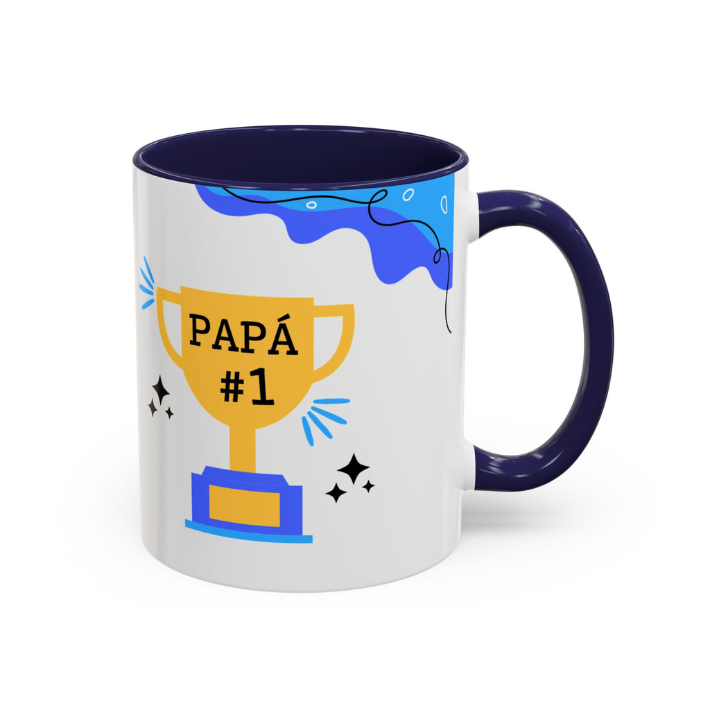 Taza “Feliz Día Papá” | Taza de Café con Interior de Color 11 oz y 15 oz
